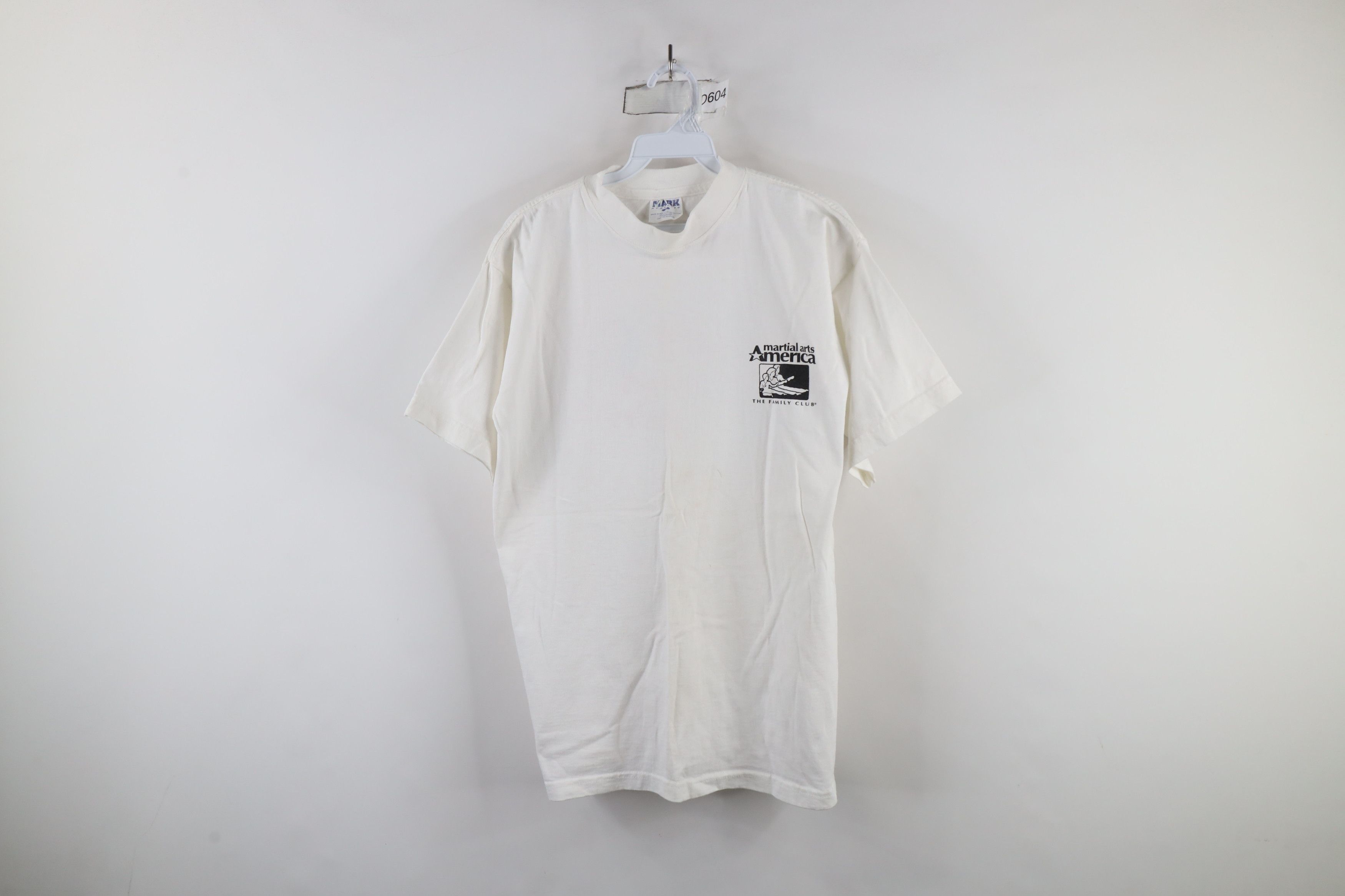 Vintage Vintage 90s Martial Arts America T-Shirt White Cotton Size US M / EU 48-50 / 2 - 1 Thumbnail