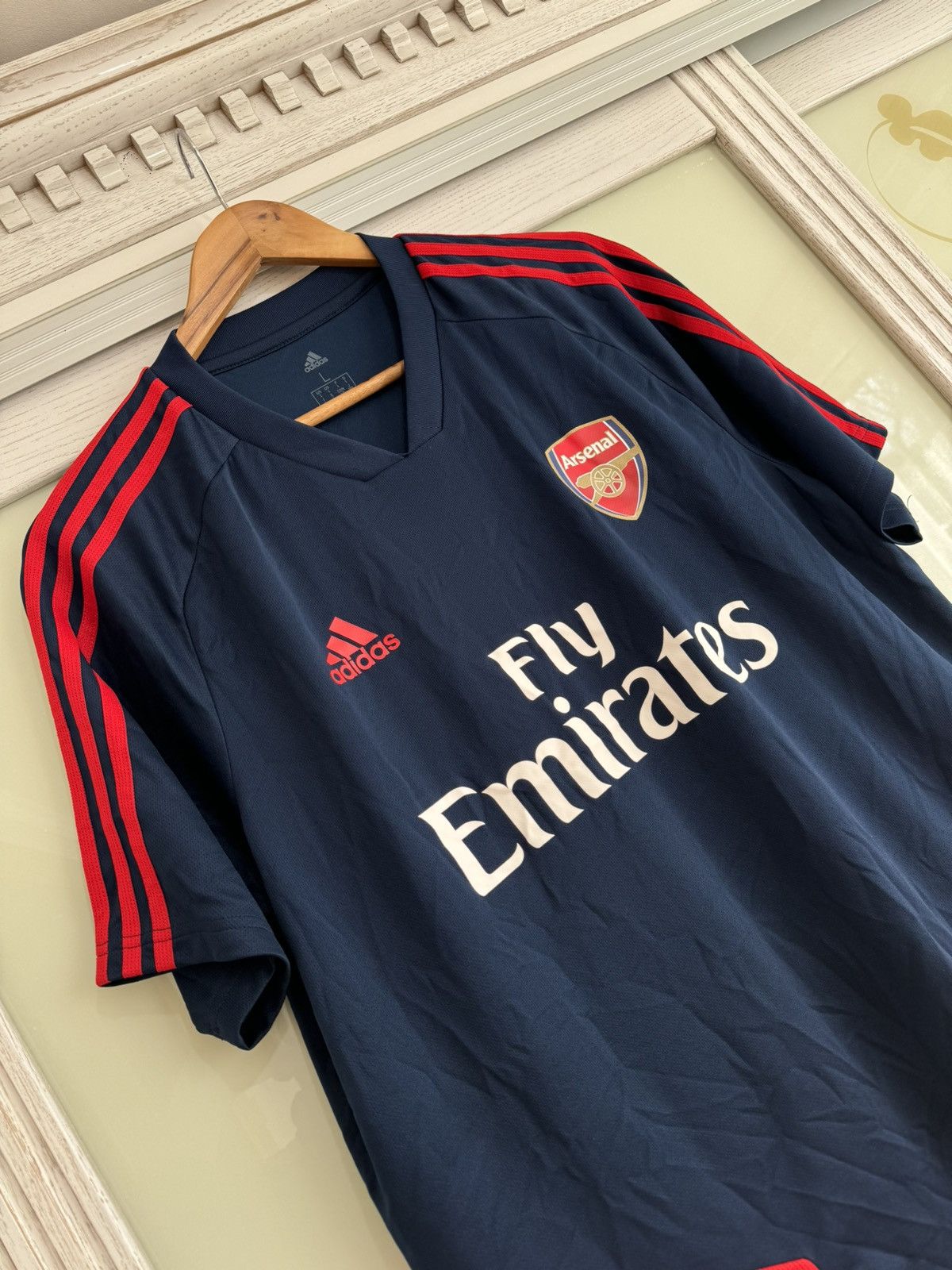Adidas Arsenal 2019-2020 Soccer Jersey Football Kit Shirt Size US L / EU 52-54 / 3 - 4 Thumbnail