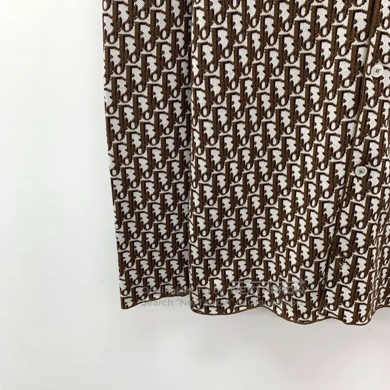 Dior Dior Brown old flower full print cotton knitted coat Size US S / EU 44-46 / 1 - 4 Thumbnail