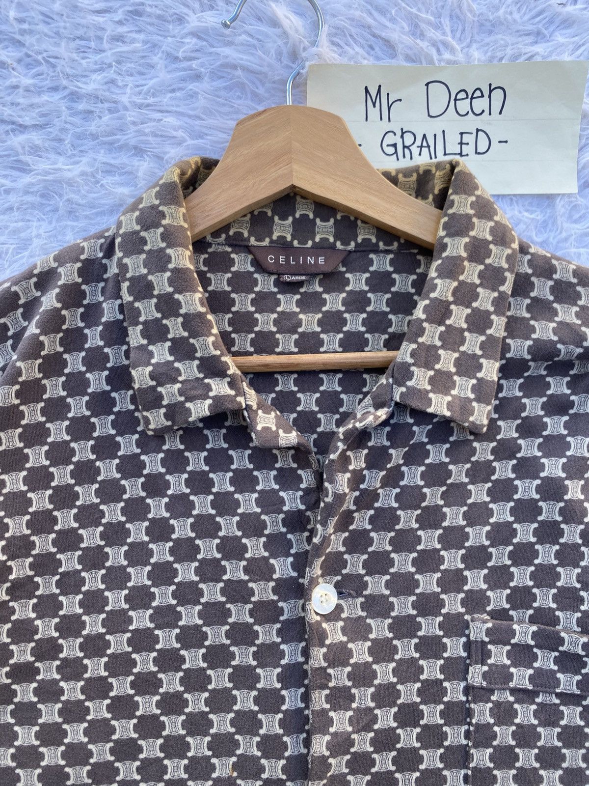 Celine Rare Vintage CELINE Monogram Pajamas Logos Size US L / EU 52-54 / 3 - 11 Thumbnail