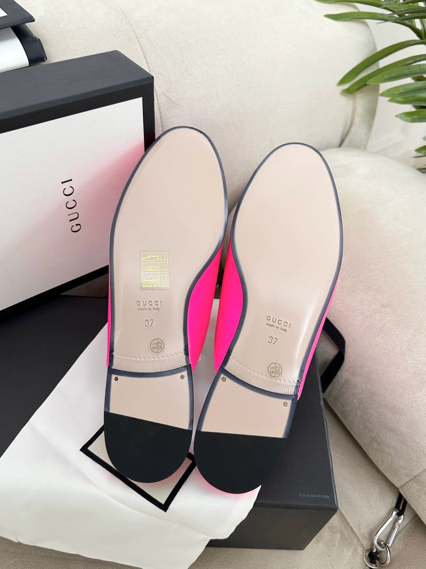 Gucci GUCCI Horsebit Mule Women's Fluorescent Pink Size US 6 / IT 36 - 8 Thumbnail