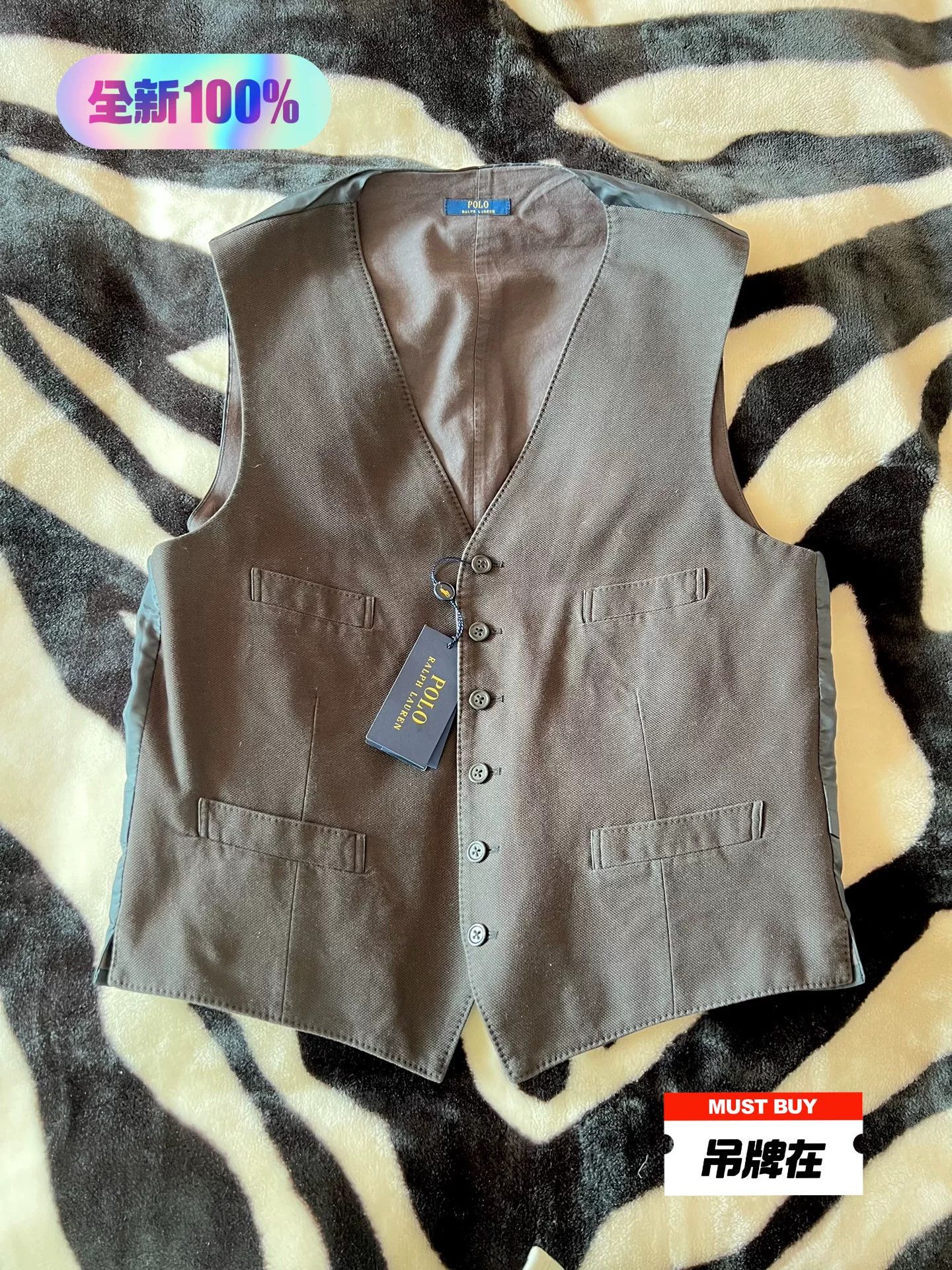 Ralph Lauren Ralph Lauren Men's Woven Vest Size US XXS / EU 40 - 1 Thumbnail