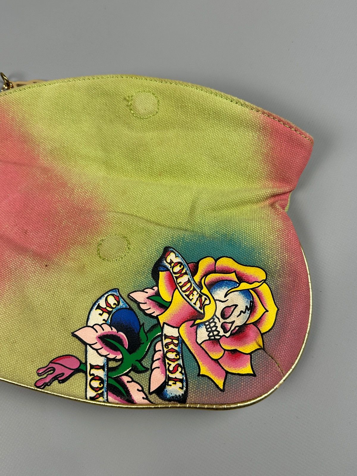 Ed Hardy Vintage Ed Hardy Y2K Tattoo Print Clutch Canvas Bag Size ONE SIZE - 9 Thumbnail