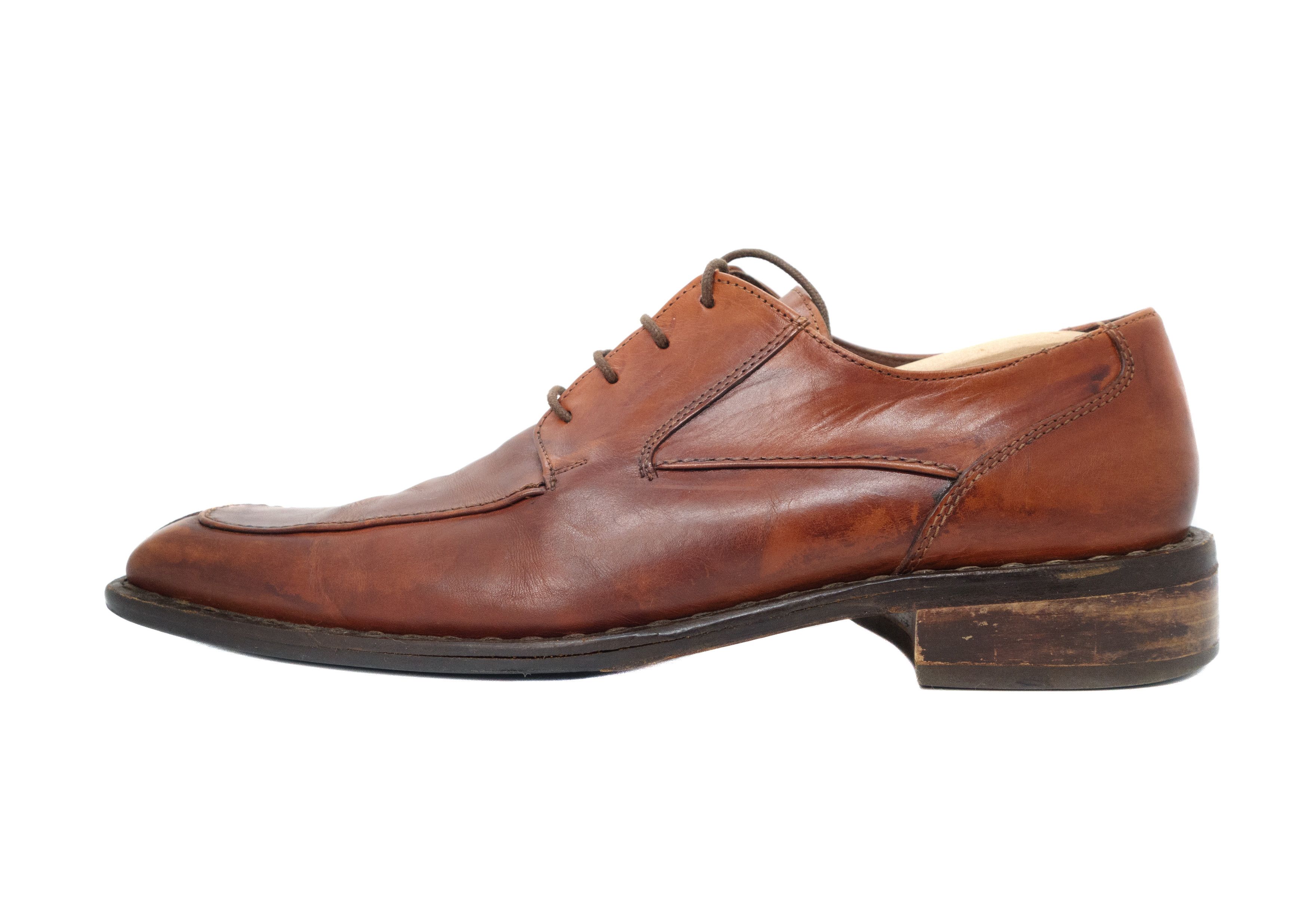 Versace Gianni Versace Vintage Apron Toe Square Rust Patina Derby Size US 10 / EU 43 - 2 Thumbnail
