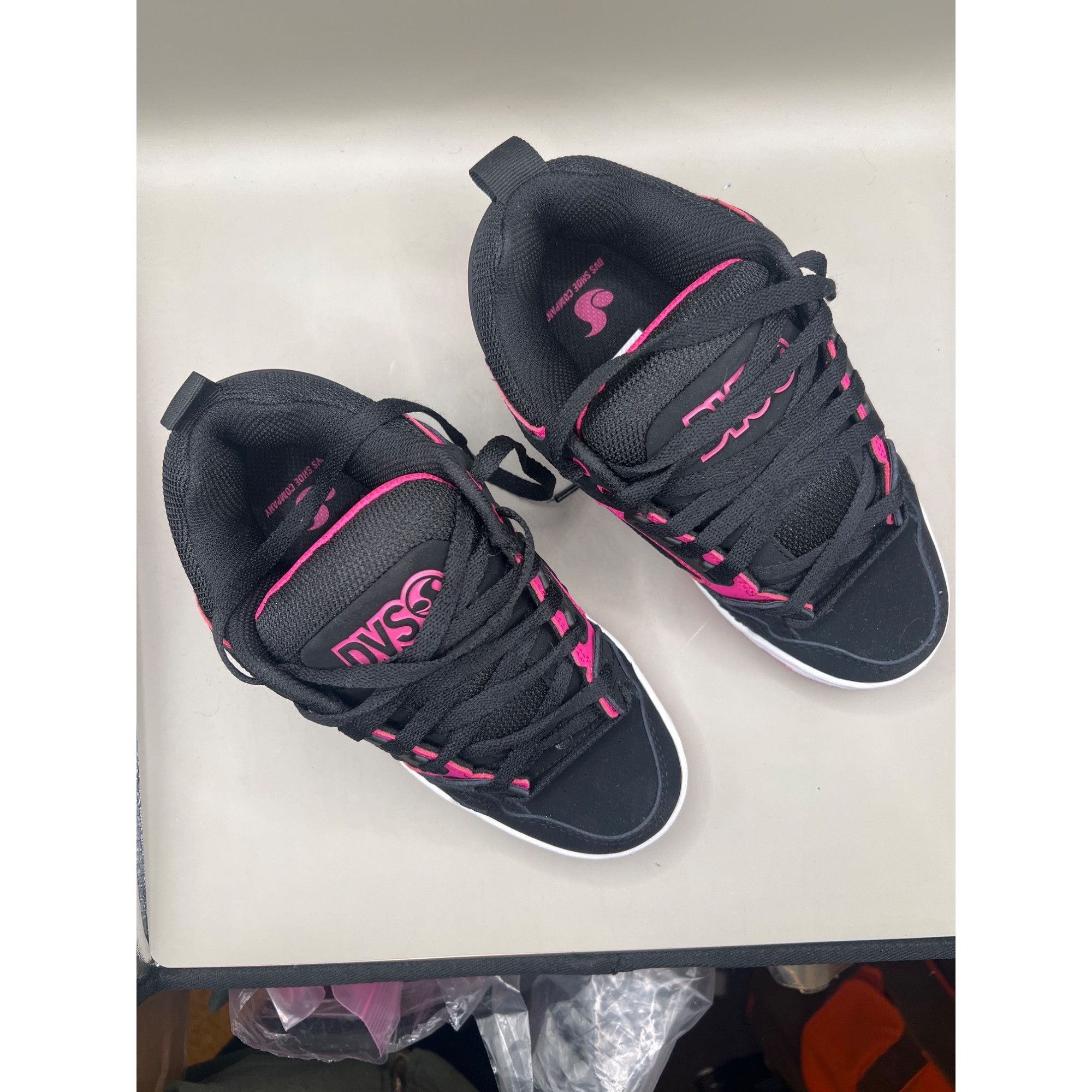 DVS DVS Womens Comanche WOS Black & Pink Skate Shoes Size 6 US / Size US 6 / IT 36 - 2 Thumbnail
