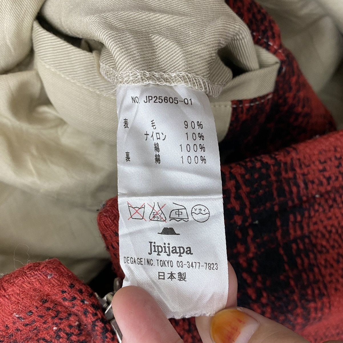 Japanese Brand JIPIJAPA Japanese Brand Check Wool Tartan Heavy Jacket Size US M / EU 48-50 / 2 - 7 Thumbnail