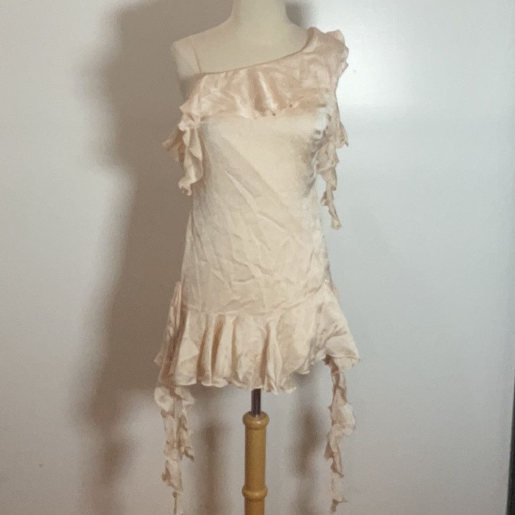 NBD NBD Angus Mini Dress in Champagne Butterfly, Size: S Size S / US 4 / IT 40 - 5 Thumbnail