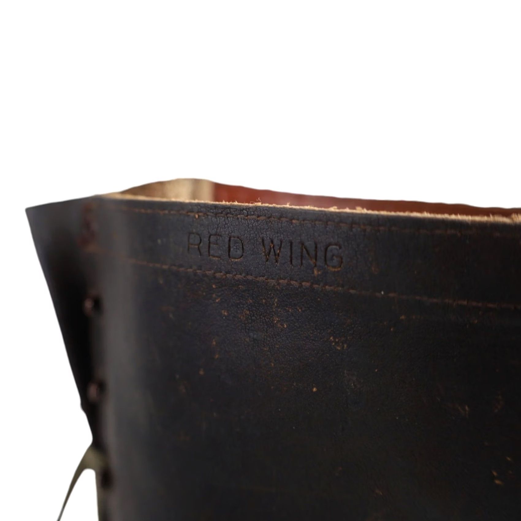 Vintage VINTAGE Red Wing Boots Hiking Womens 5 Black 1930s Combat Leather Shoes Mens? Size US 5 / IT 35 - 7 Thumbnail