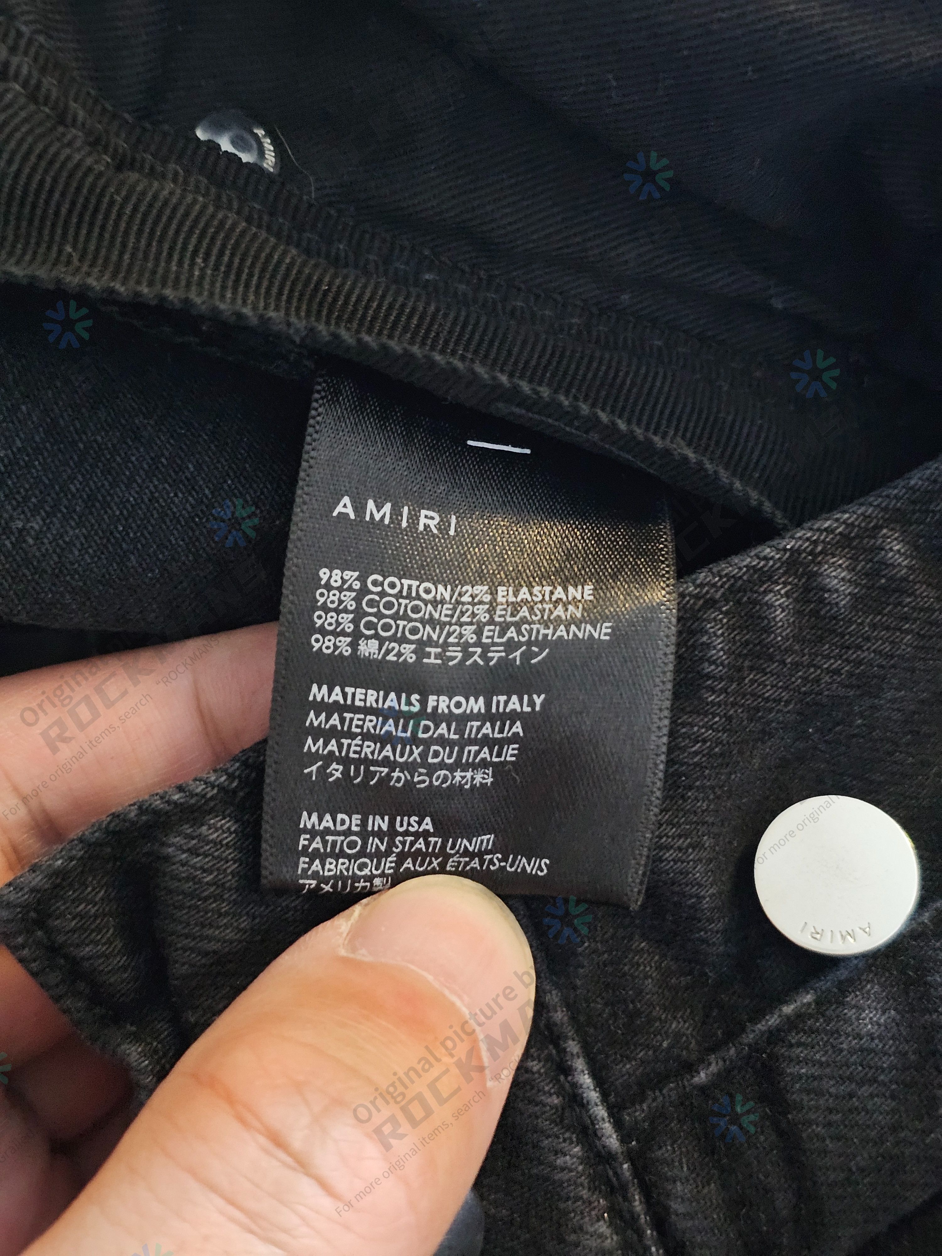 Amiri Amiri MX1 Animation Patch Jeans Aged Black Size 34 Size US 34 / EU 50 - 6 Thumbnail