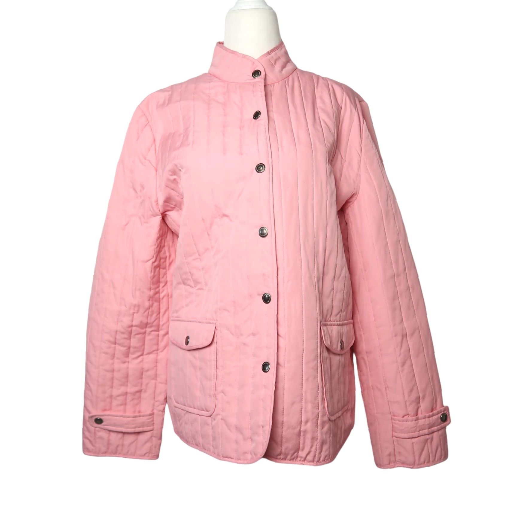 JM Collection **JM Collection Light Pink Quilted Snap Front Jacket Size 10** User: JM Collection Light Pink Quilted Snap Front Jacket Size 10 Size L / US 10 / IT 46 - 2 Thumbnail