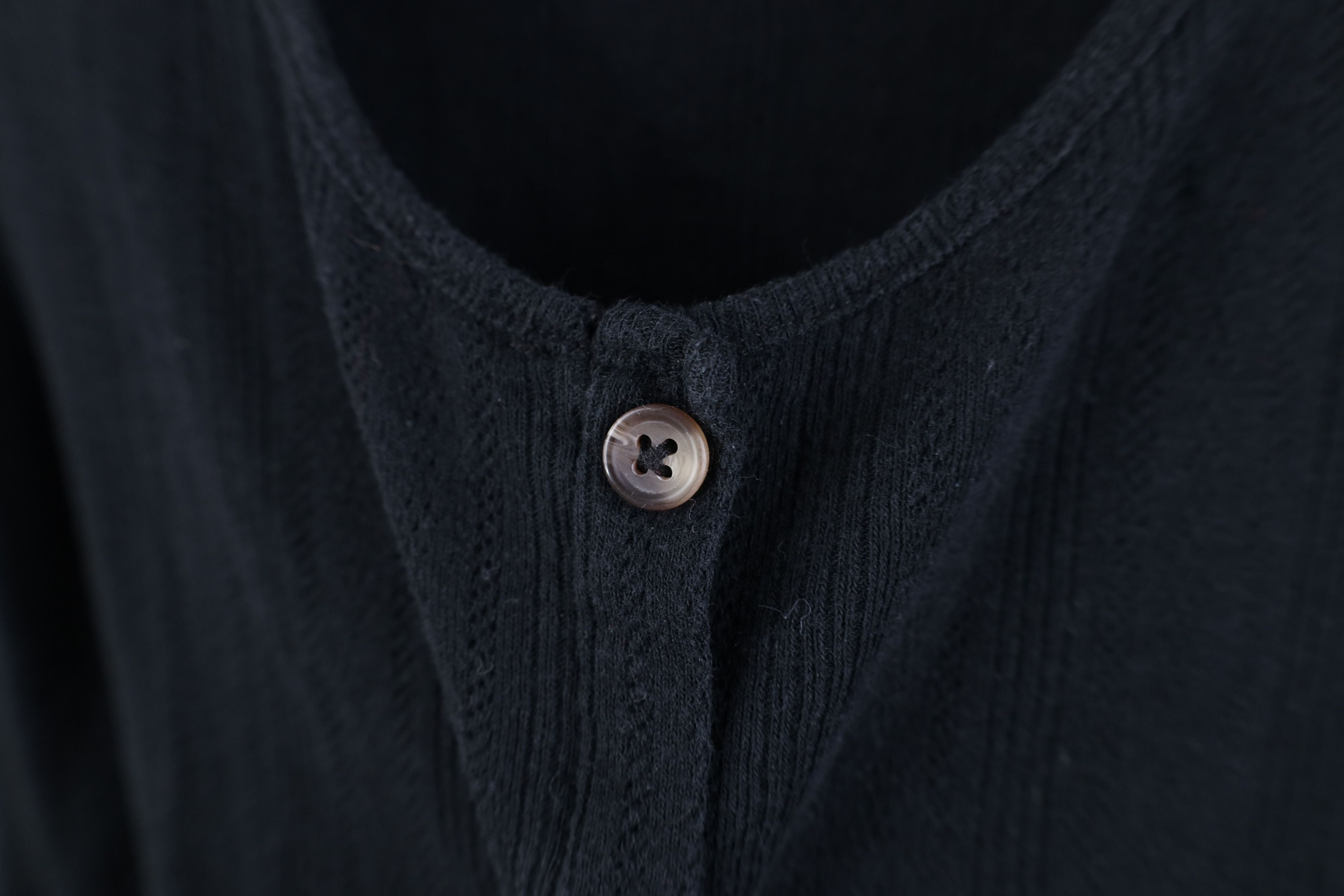 American Eagle Outfitters Vintage 90s Y2K American Eagle Tie Knit Button T-Shirt Black Size S / US 4 / IT 40 - 6 Thumbnail