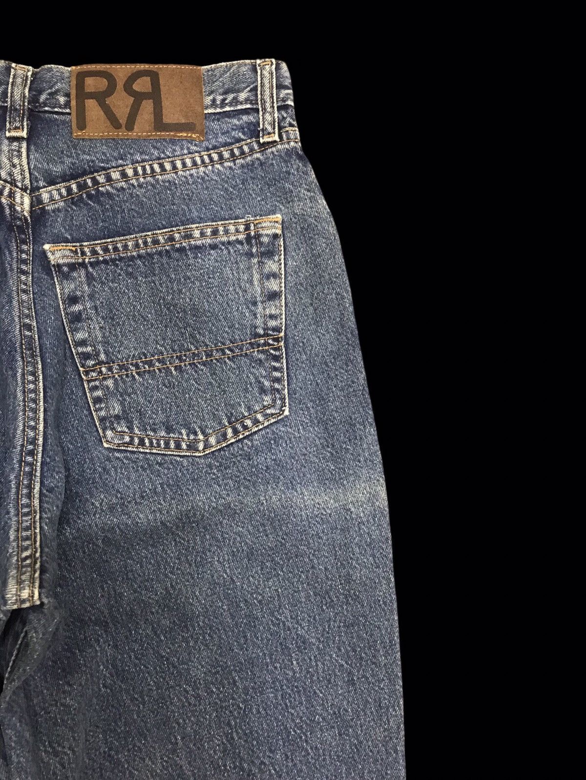RRL Ralph Lauren 🔥RRL BLUE WASH MID RISE SLIM DENIM F116 Size US 27 - 8 Thumbnail