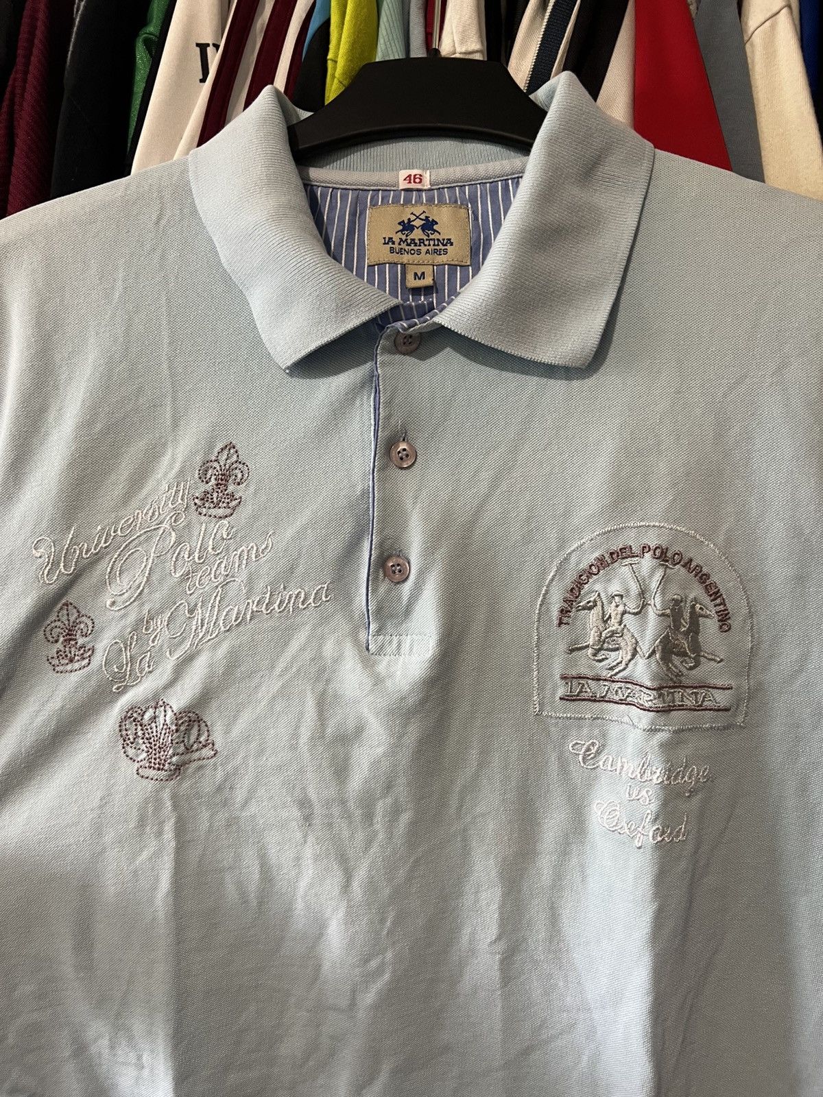 La Martina VINTAGE LA MARTINA ARGENTINA POLO TEAM SHIRTT EMBROIDERED M Size US M / EU 48-50 / 2 - 4 Thumbnail
