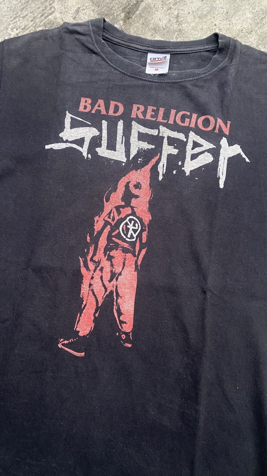 Band Tees × Vintage Vintage Bad Religion Shirt Bad Religion Suffer shirt Size US M / EU 48-50 / 2 - 4 Thumbnail