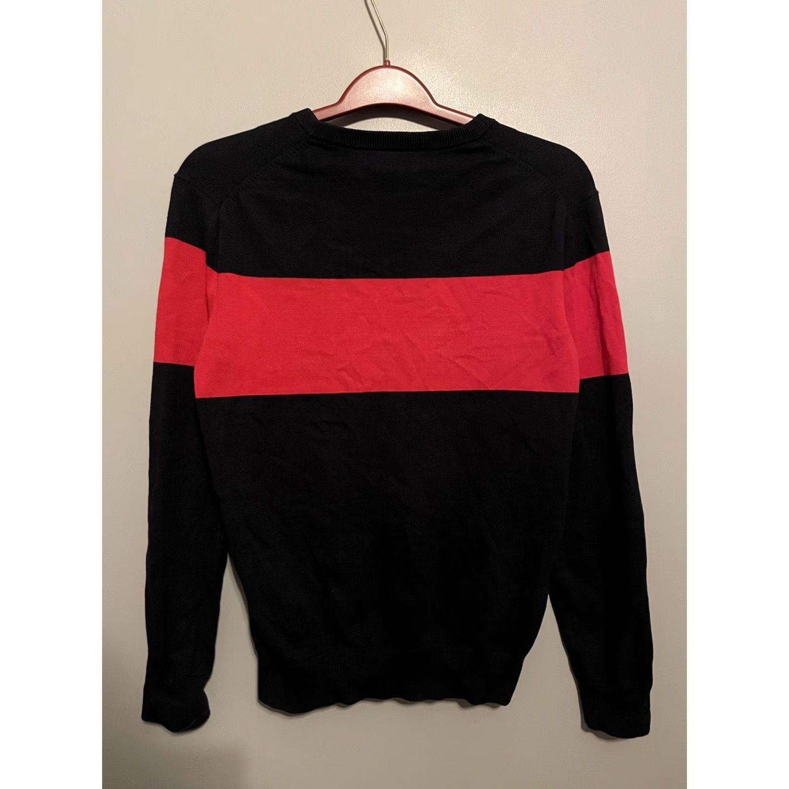 Ralph Lauren Ralph Lauren Polo Men Sweater Pullover Navy Red Size S Knit Round Neck Long Sleeve Striped Classic All Seasons Size US S / EU 44-46 / 1 - 5 Thumbnail