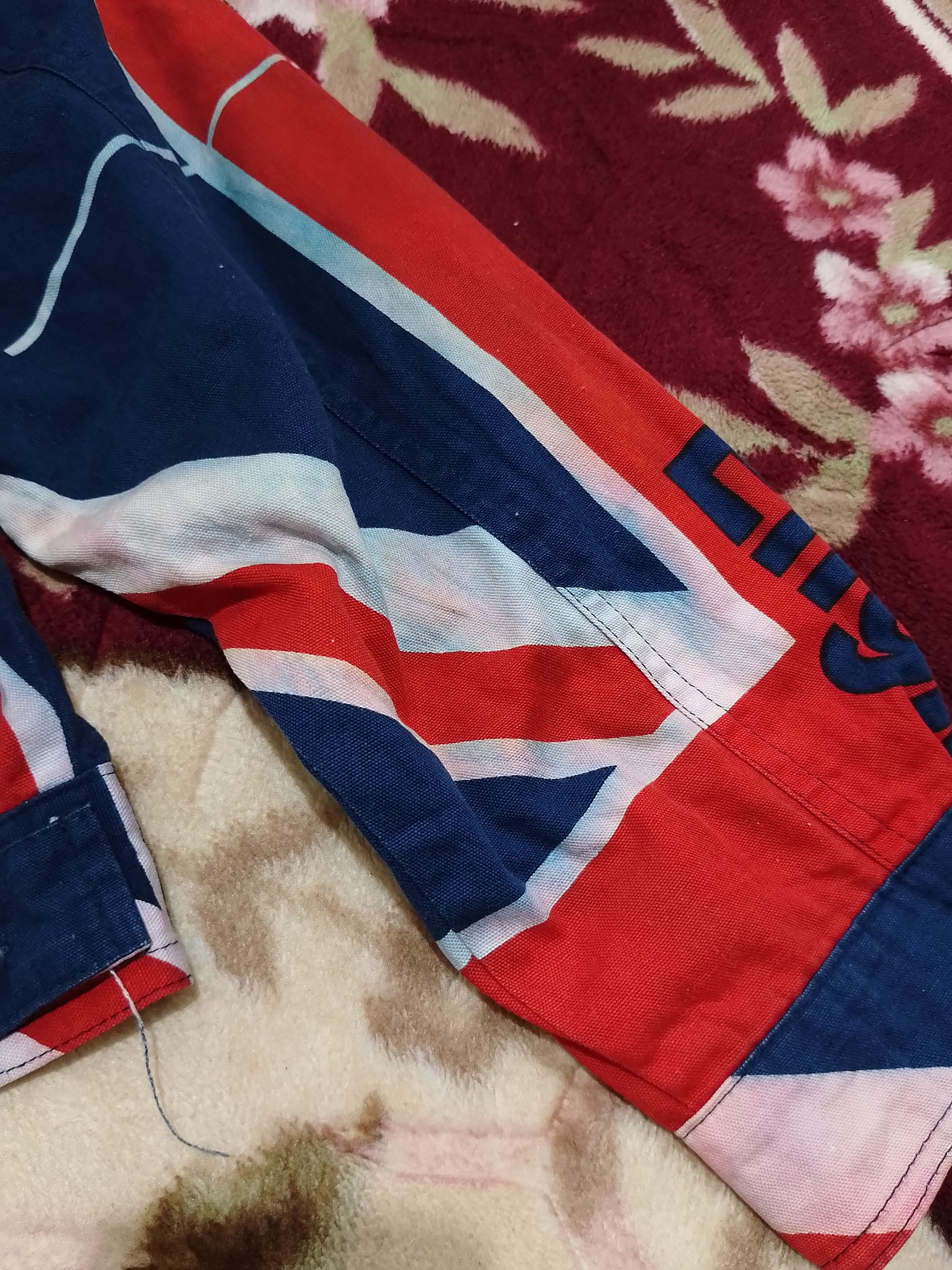 Seditionaries × Vintage Vintage 90s Full Big Flag England trucker jacket Size US S / EU 44-46 / 1 - 13 Thumbnail