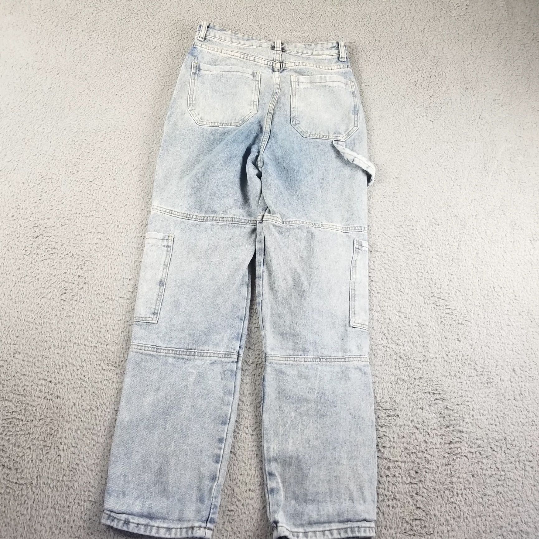 Shein VINTAGE SheIn Jeans Women Straight XS 25x28 Blue Denim Zipper Flaw 90s Grunge Hip Hop Mens Womens Girls Size 25" / US 0 / IT 36 - 6 Thumbnail