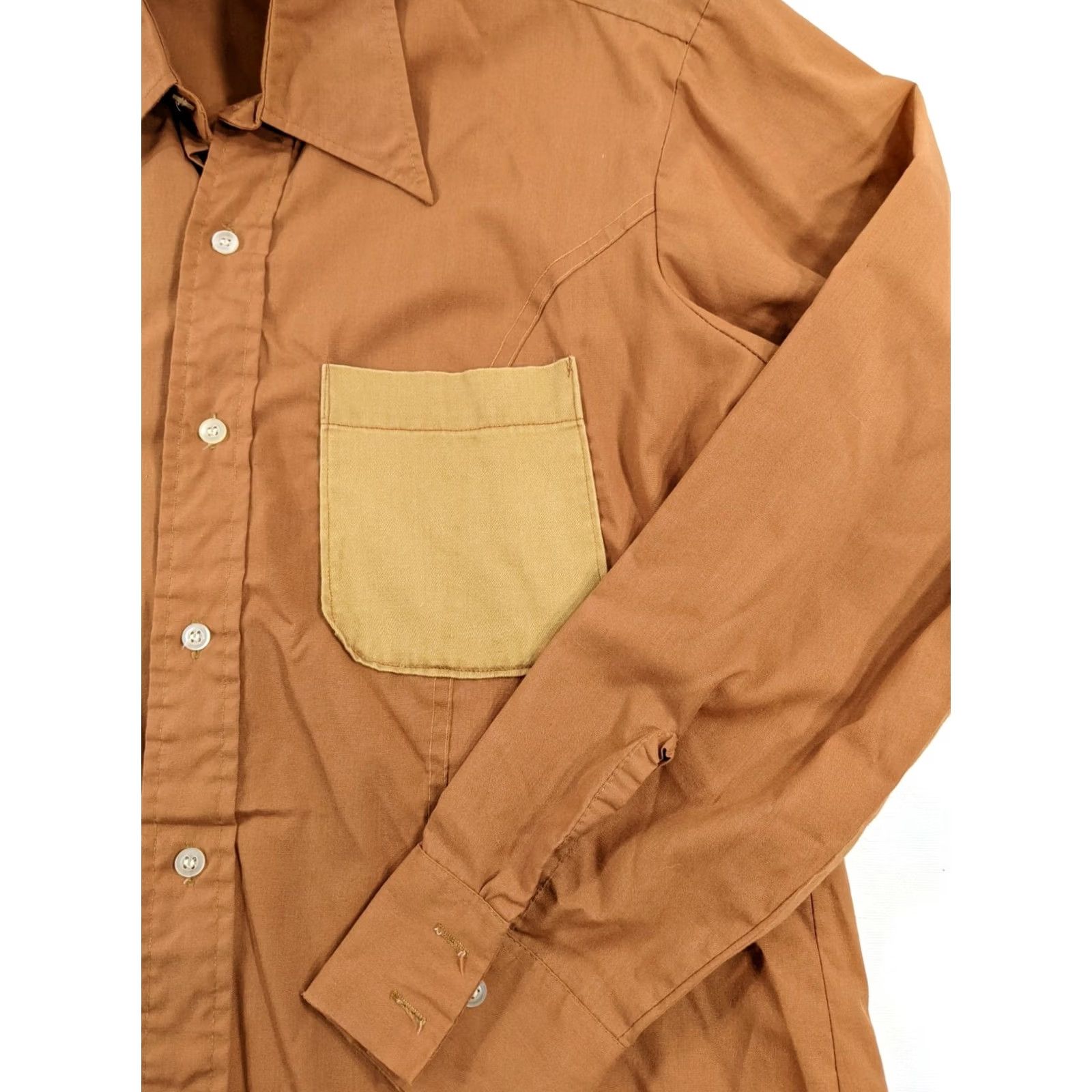 Vintage VINTAGE Style Wise Count Bernardo Western Shirt The Mustard Man Button Down M-L Shirt Mens Size US M / EU 48-50 / 2 - 2 Thumbnail