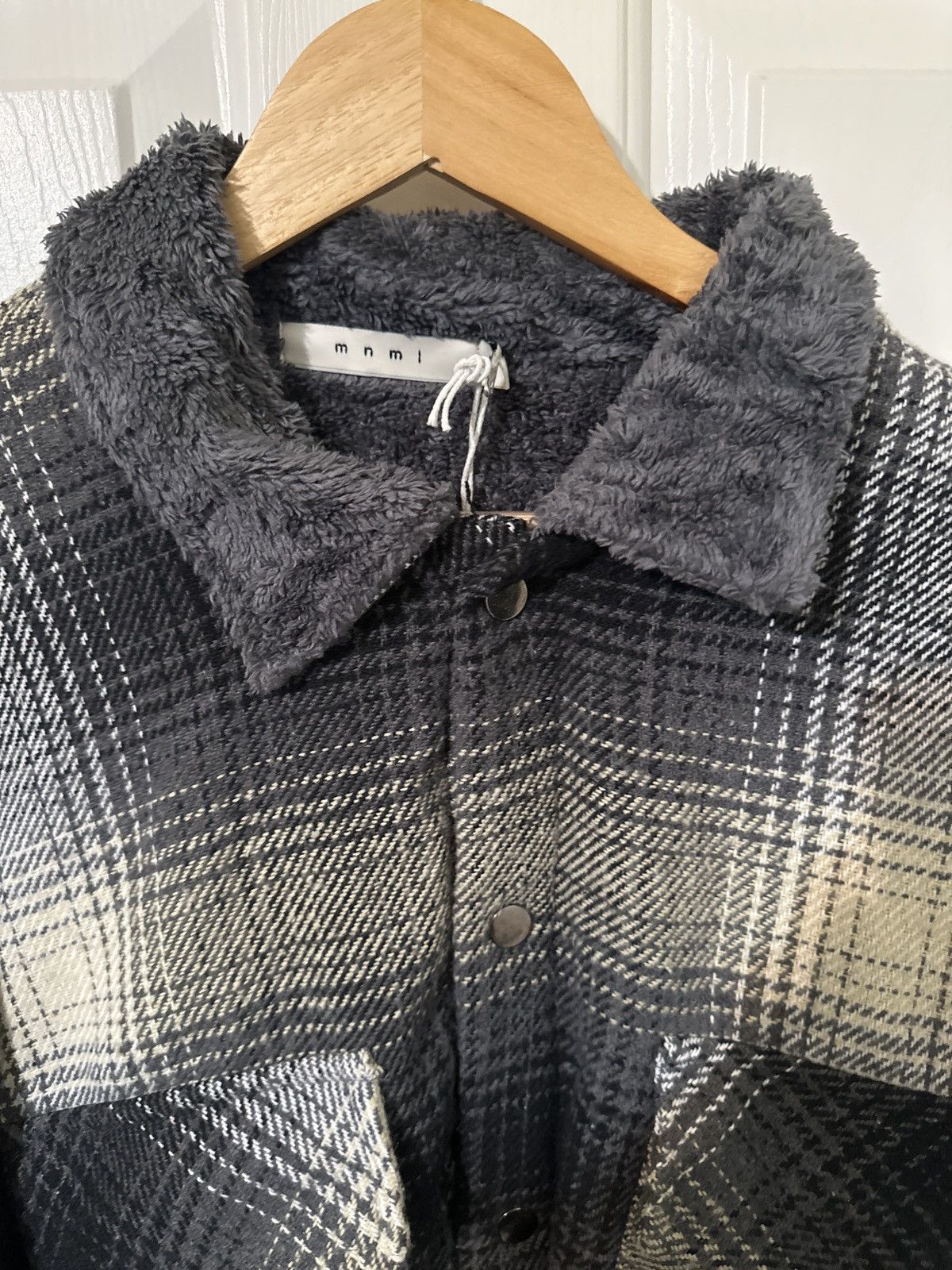 MNML MNML Flannel Snap Sherpa Lined Shirt - XL - BNWT Size US XL / EU 56 / 4 - 4 Thumbnail