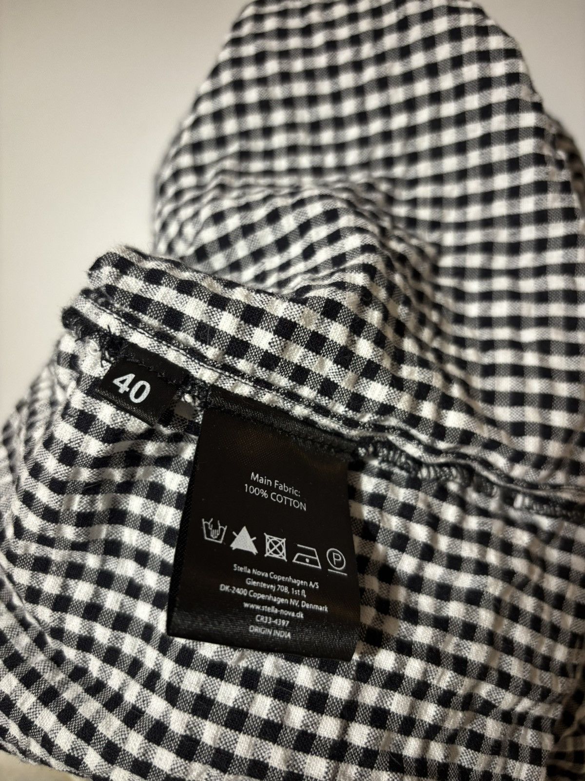Japanese Brand × Vintage Stella Nova Patchwork Scandinavian Shirt Copenhagen Girl Size M / US 6-8 / IT 42-44 - 6 Thumbnail