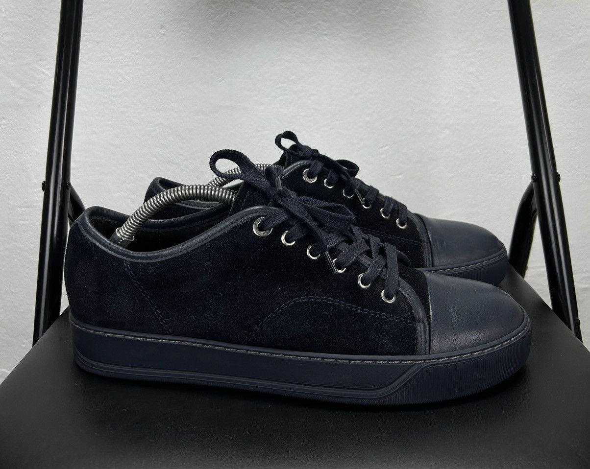 Lanvin Lanvin Leather Casual Sneakers Navy Size 41 EUR Size US 8 / EU 41 - 2 Thumbnail