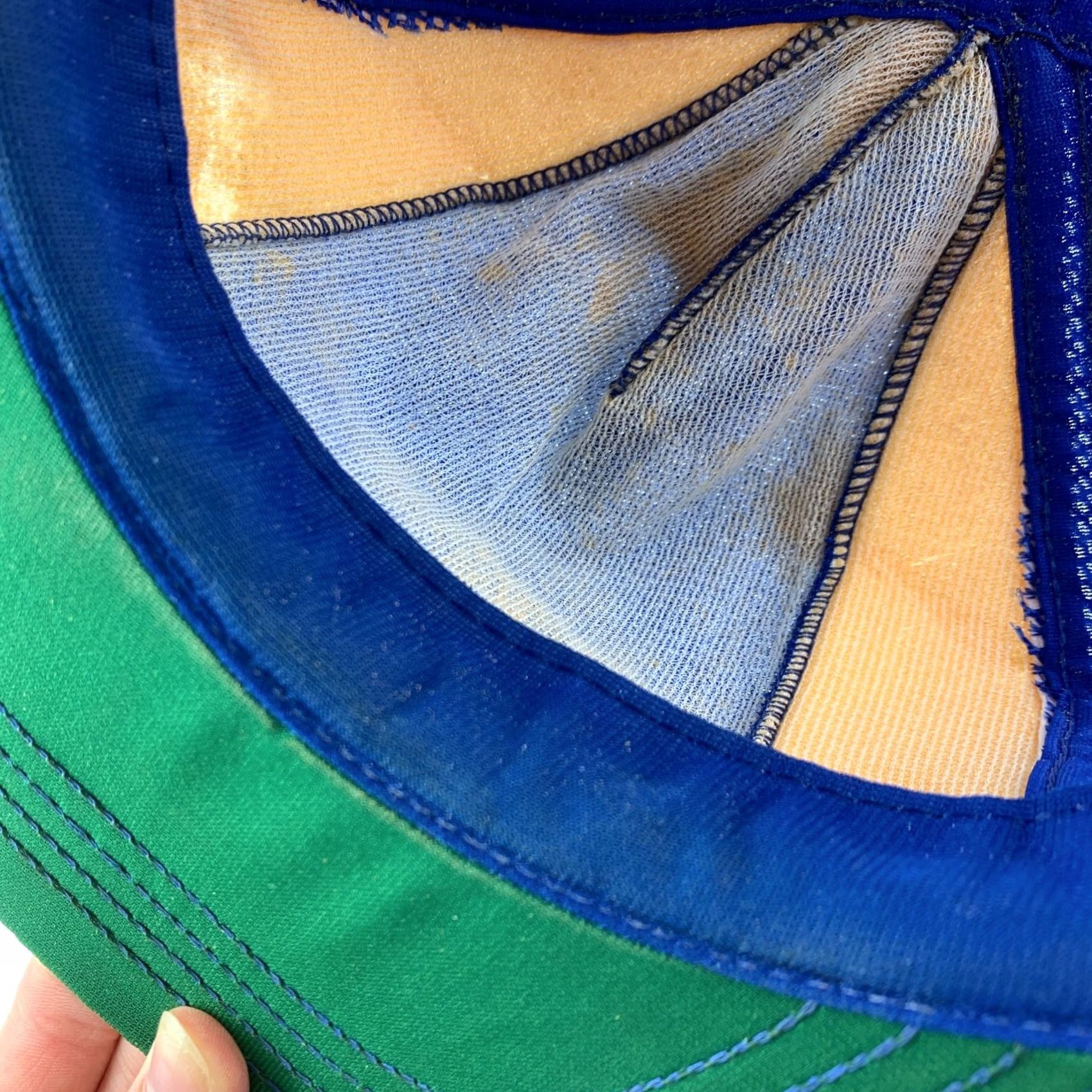 Vintage VINTAGE Snap-A-Tab Trucker Hat Cap Snapback Blue White Pinwheel Adjustable Men/Women? Size ONE SIZE - 5 Thumbnail