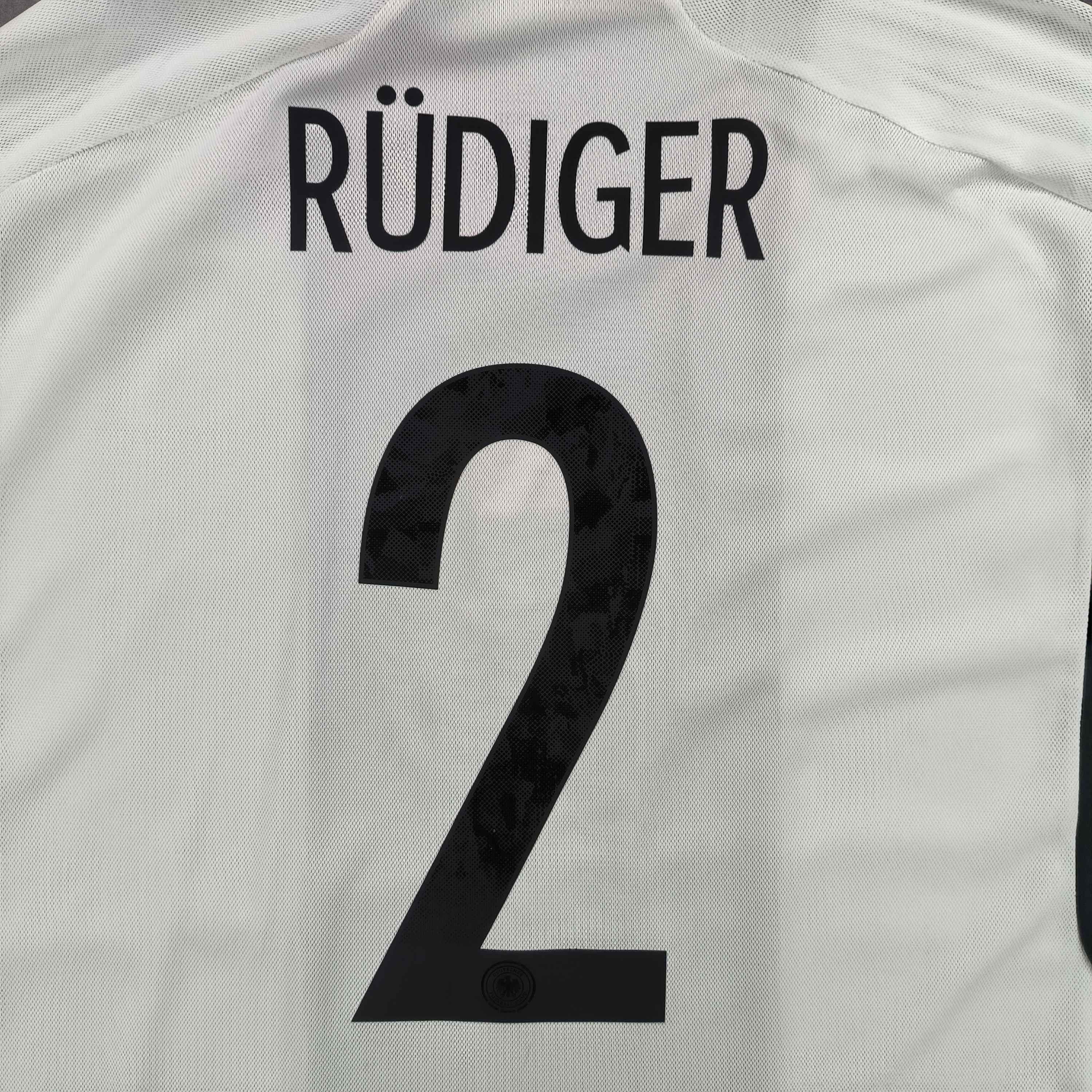 Adidas NEW Germany 22-24 Adidas home Rüdiger football jersey sz XL Size US XL / EU 56 / 4 - 8 Thumbnail