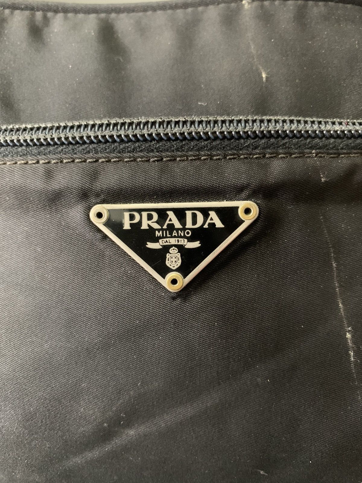 Prada Vintage Prada Black Sling Messenger Crossbody Bag Size ONE SIZE - 8 Thumbnail