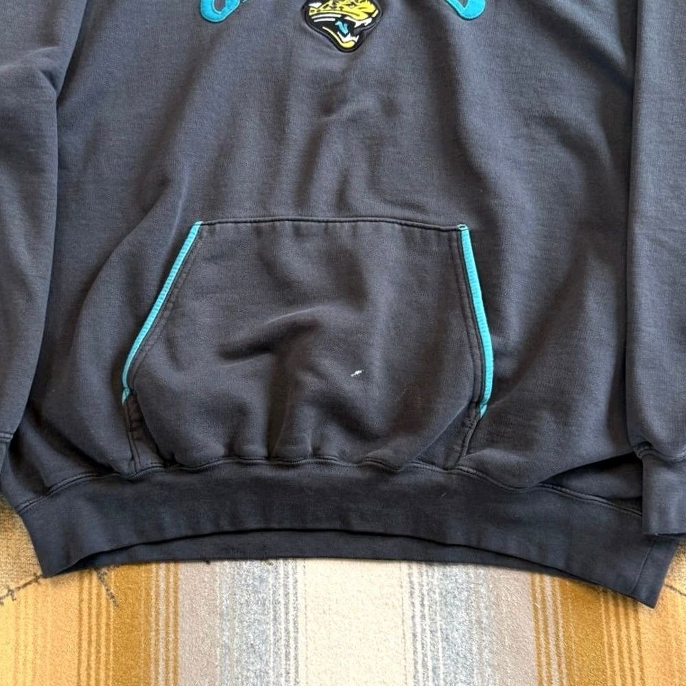 NFL VINTAGE NFL Jacksonville Jaguars Hoodie Sweatshirt XL Black Football Mens 90s Y2K Size US XL / EU 56 / 4 - 6 Thumbnail