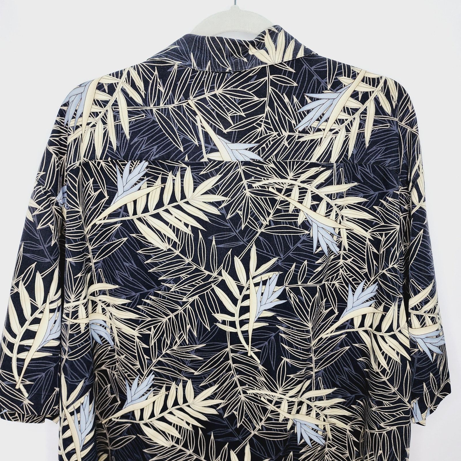 Caribbean Caribbean Black Floral Tropical Button Front Shirt Size US XXL / EU 58 / 5 - 10 Thumbnail
