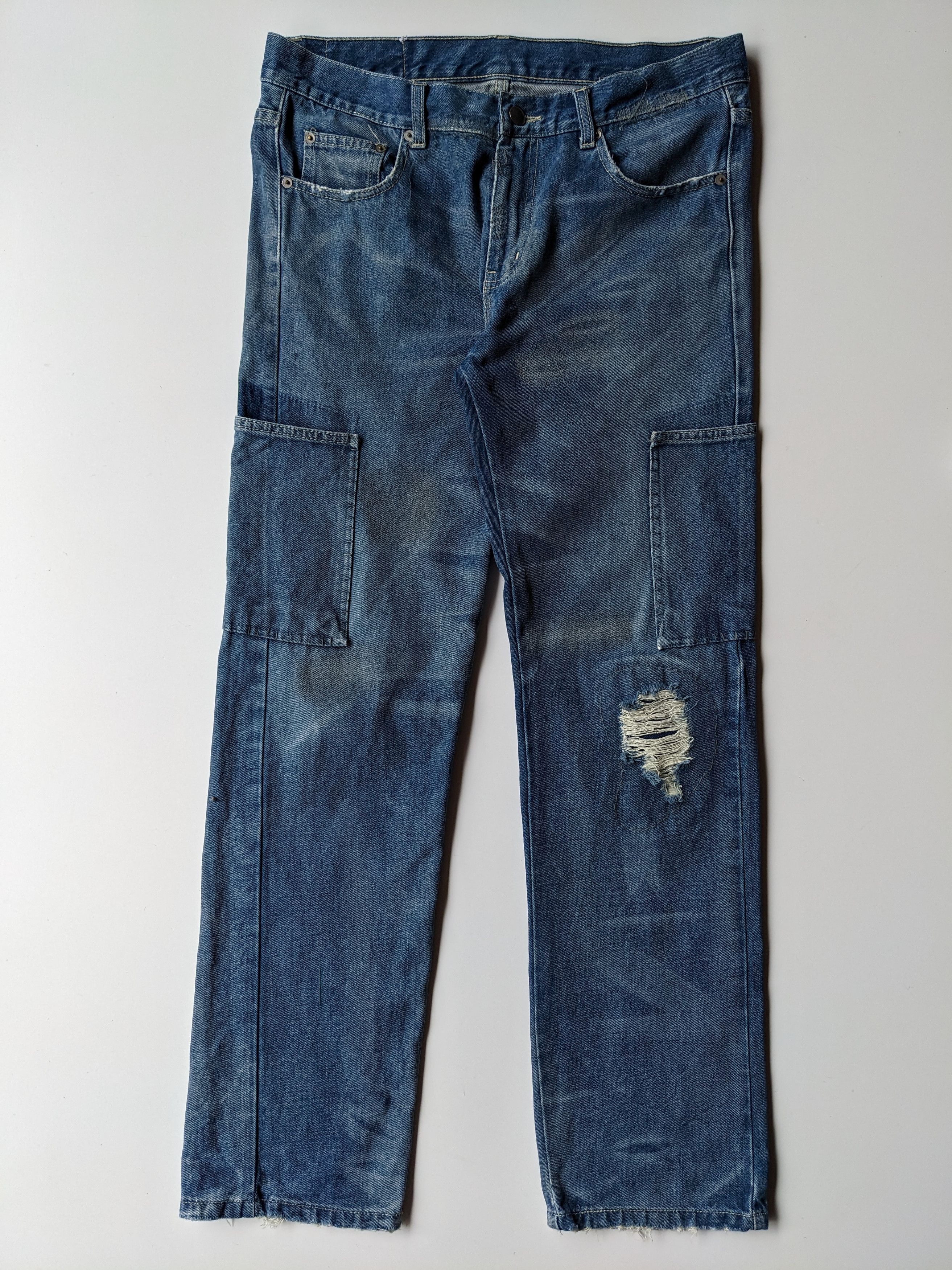 Jean × Neighborhood Neighborhood distressed ripped jean Size US 34 / EU 50 - 1 Thumbnail
