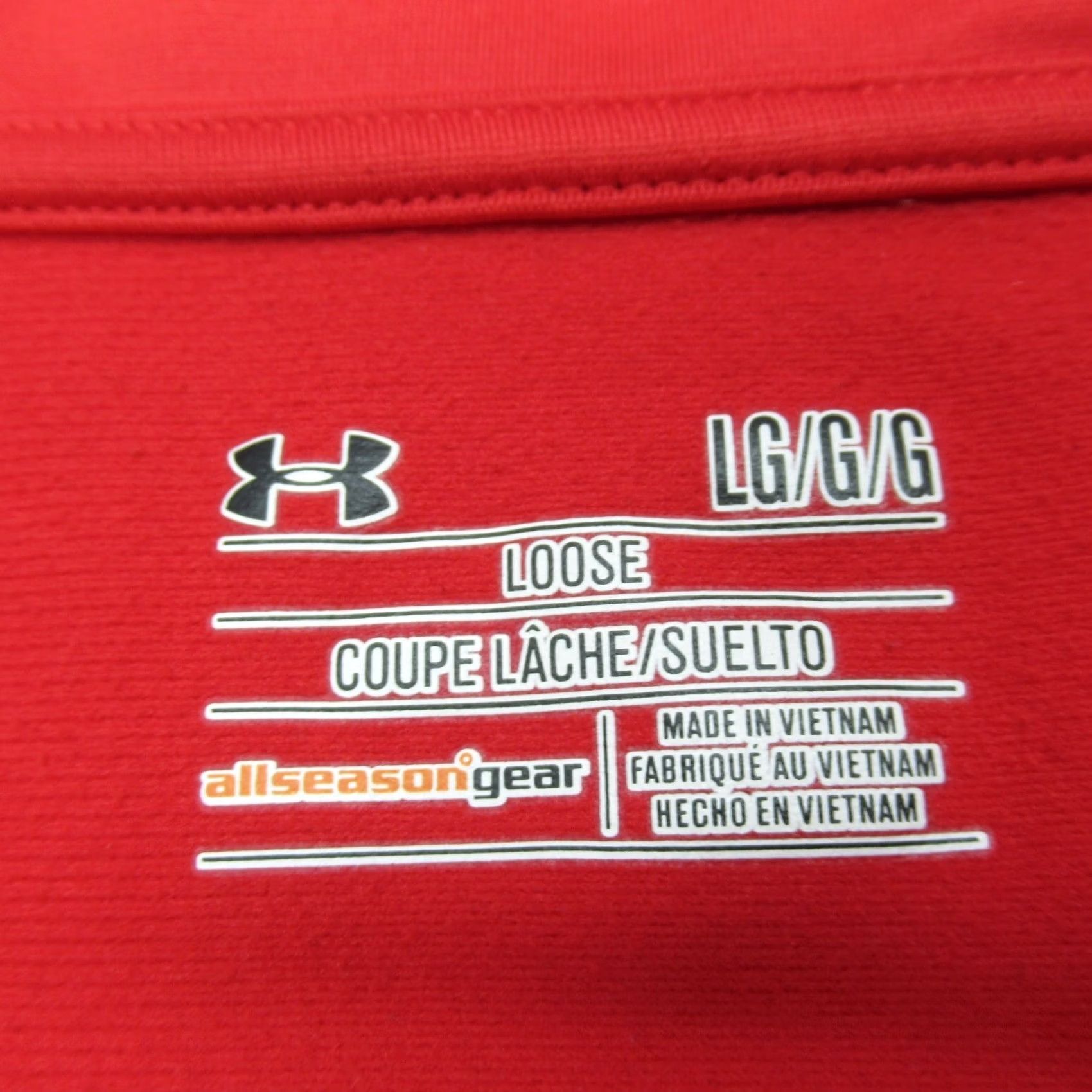 Under Armour VINTAGE Under Armour Jacket Mens Large Red Full Zip All Season Gear Athletic Logo Size US L / EU 52-54 / 3 - 5 Thumbnail
