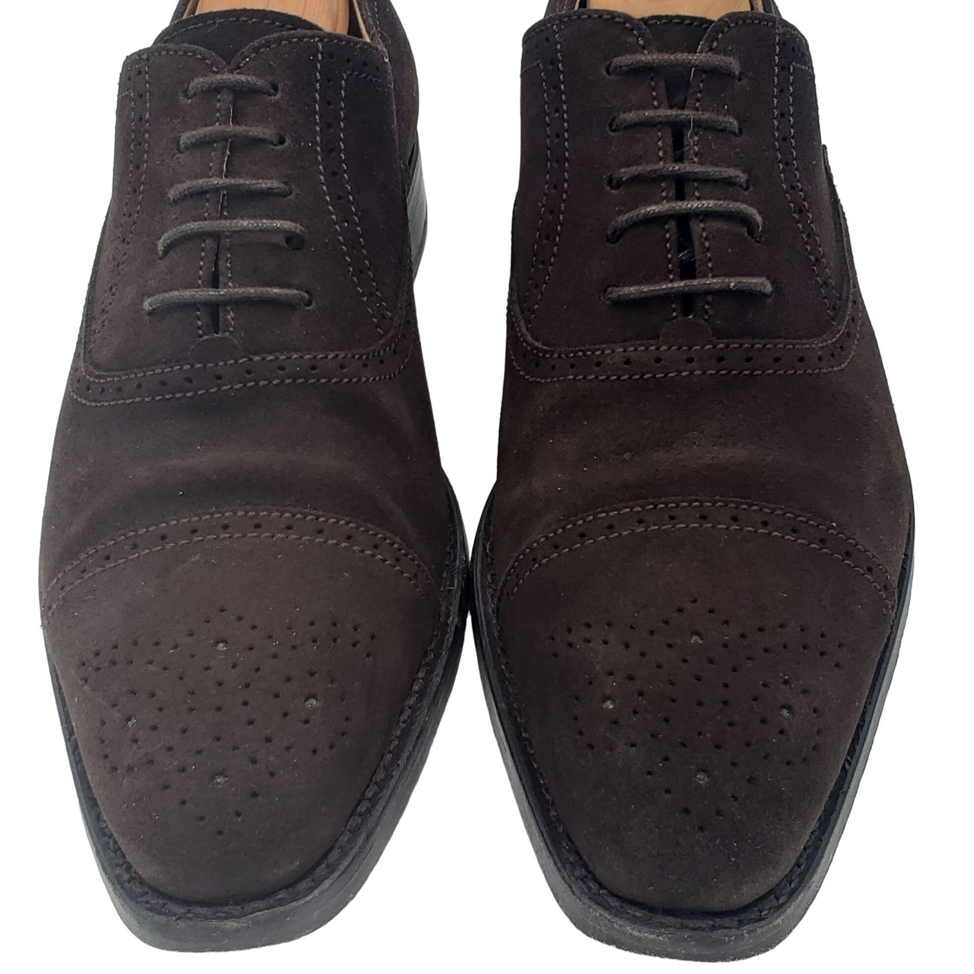 Other UK England Finsbury Dress Shoes Mens 6.5 Brown Suede Leather Size US 6.5 / EU 39-40 - 2 Thumbnail