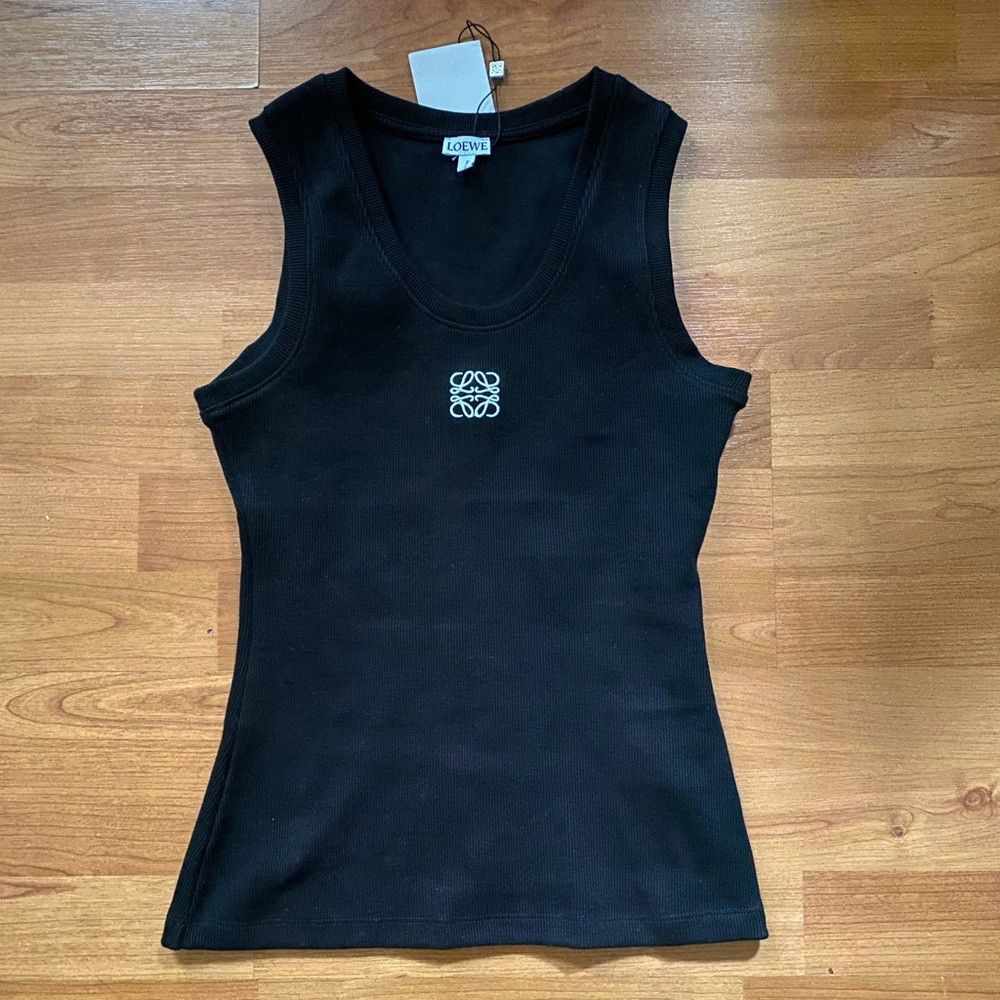 black Loewe anagram tank top