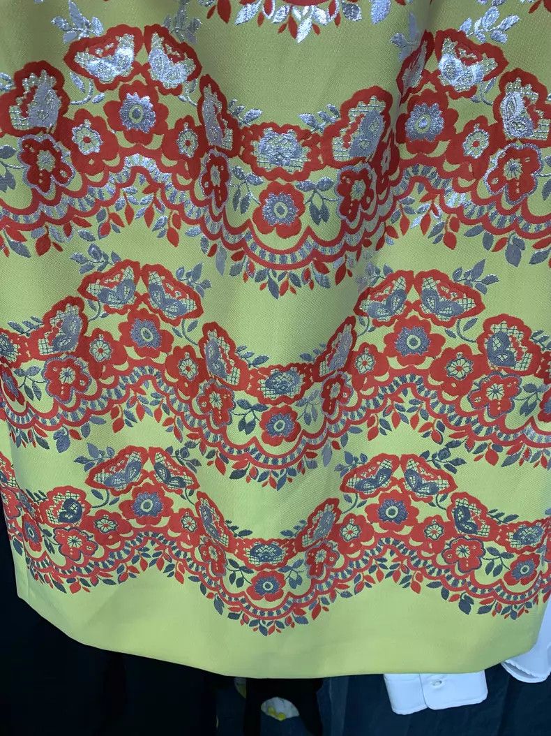 Valentino Valentino Women's yellow embroidered dress Size M / US 6-8 / IT 42-44 - 5 Thumbnail