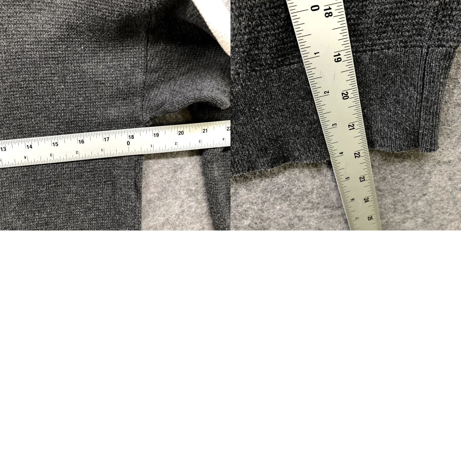 Banana Republic Banana Republic V-Neck Sweater Womens S Gray Cotton Blend Stretch Long Sleeve Pullover Size S / US 4 / IT 40 - 8 Thumbnail