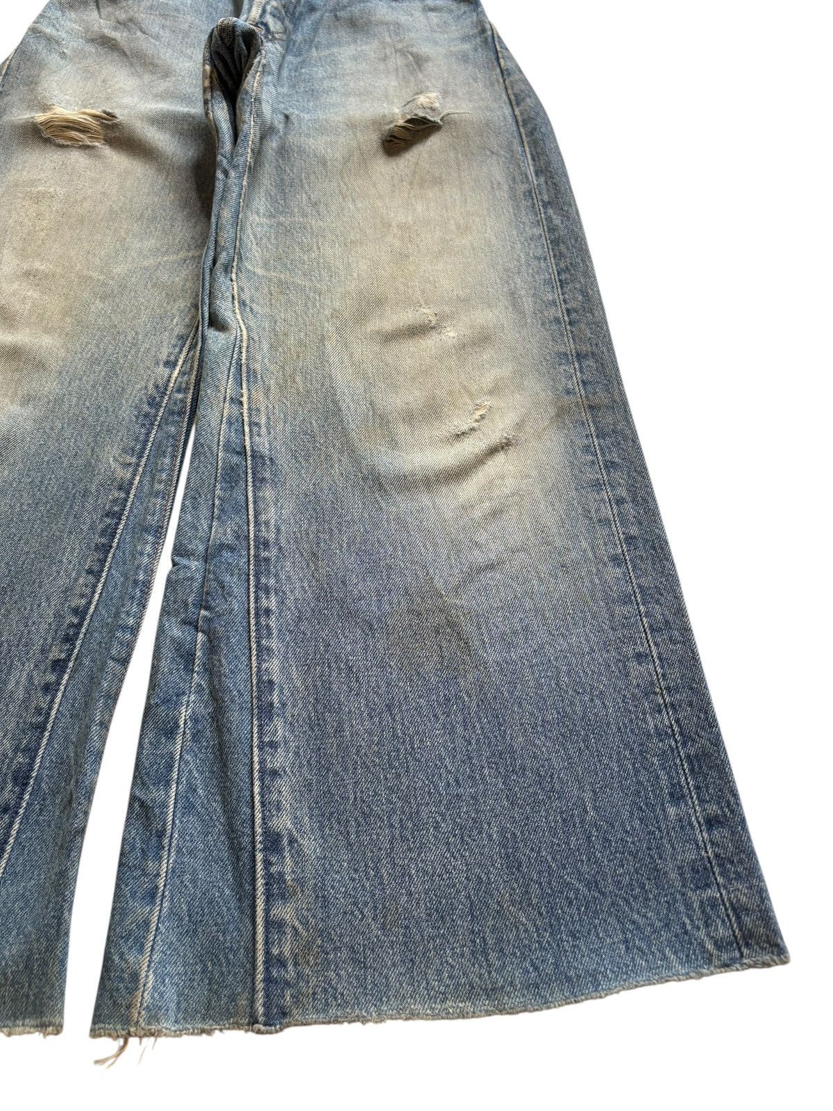 Levi's Vintage Levis 501 Custom Mud Wash Distress Flare Jean Size US 26 / EU 42 - 7 Thumbnail