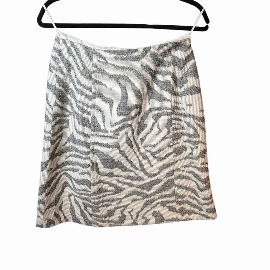 Hugo Boss NWT Hugo Boss Jacquard Jacket Jamonia & Skirt Varoci Set in Ivory Grey 6 (034) Size M / US 6-8 / IT 42-44 - 14 Thumbnail
