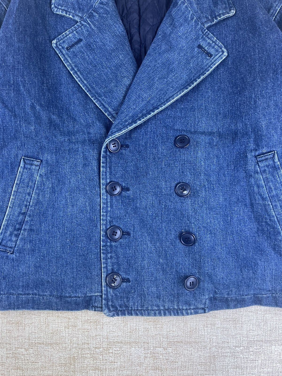 Issey Miyake × Vintage VTG ISSEY MIYAKE (I.S) Tsumori Chisato Double Breast Denim Size US L / EU 52-54 / 3 - 7 Thumbnail
