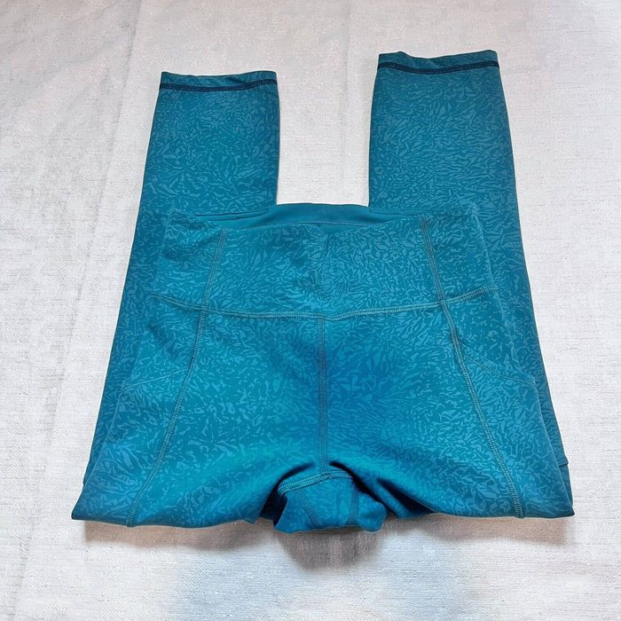 Lululemon Lululemon Invigorate High Rise Tight 25 Crunch Teal 4