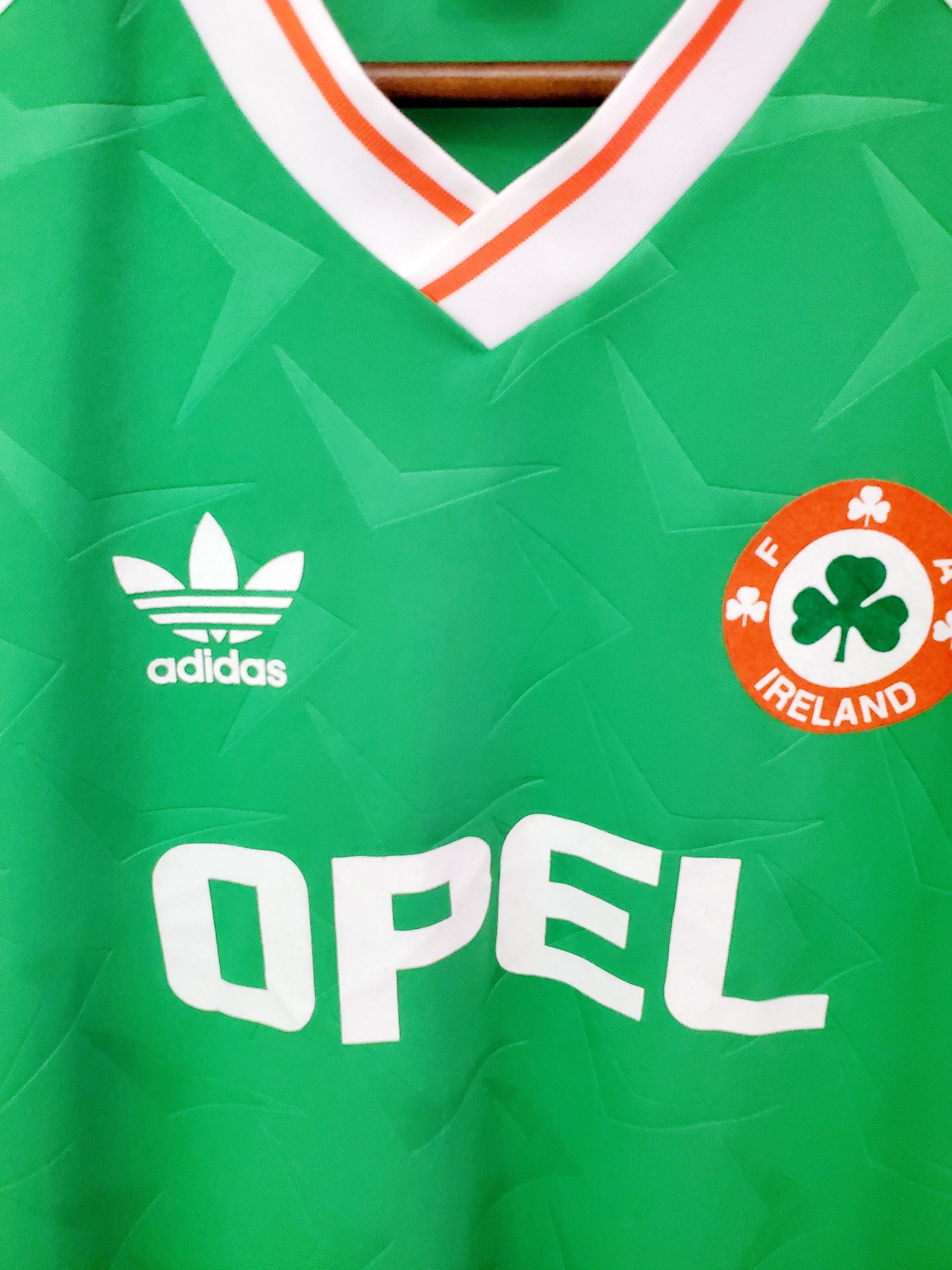 Adidas × Vintage Vintage Ireland retro 1990 home soccer jersey reprint Size L Size US L / EU 52-54 / 3 - 2 Thumbnail