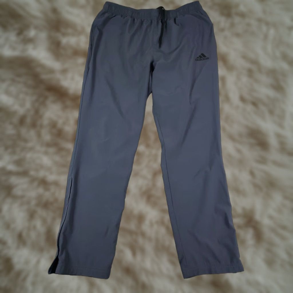 Adidas Adidas Pants Mens XL Blue Ankle Zip Track Sweatpants Size US 36 / EU 52 - 1 Thumbnail