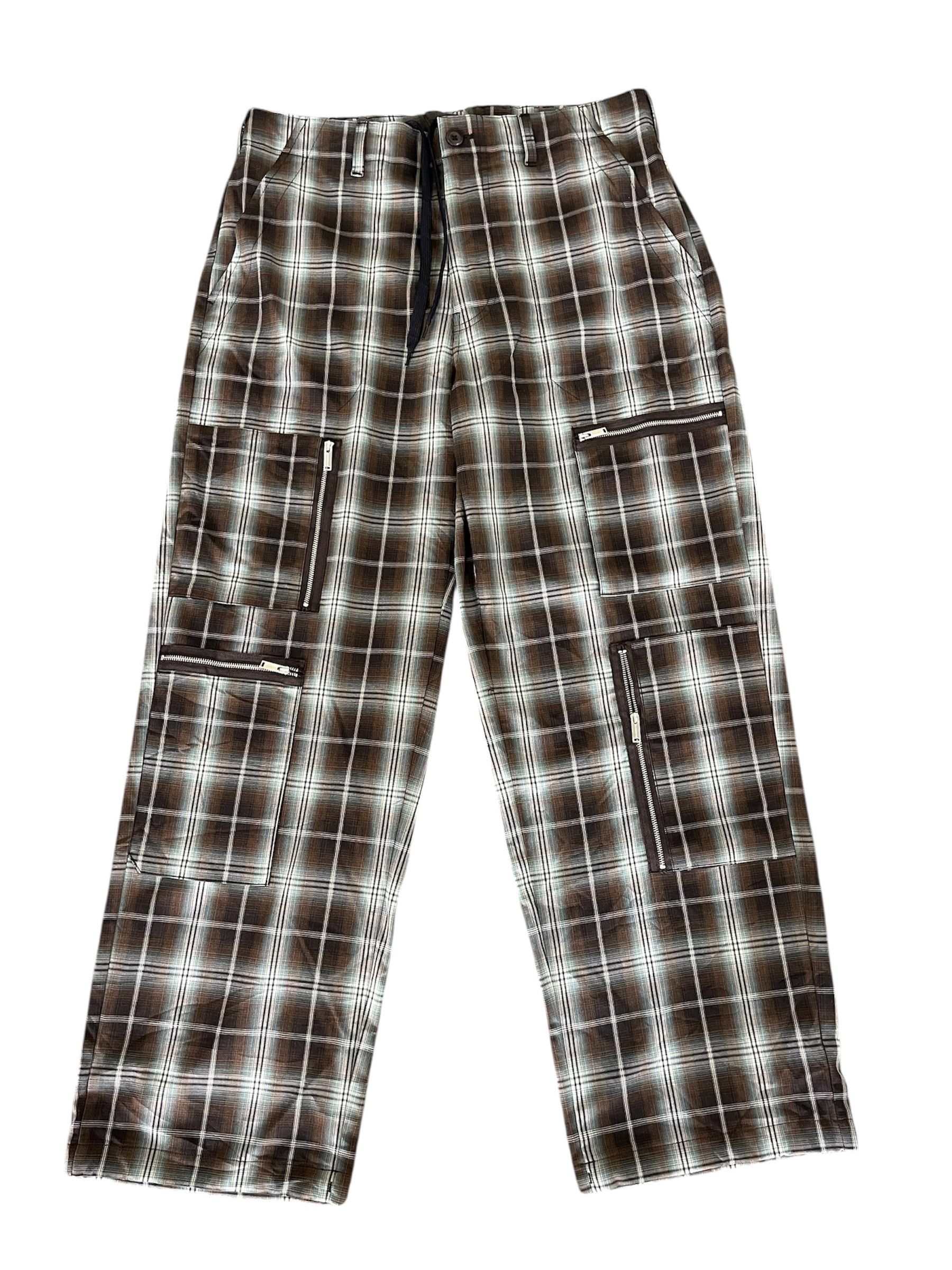 GU × Undercover Gu x undercover Multipocket Zipper Plaid Baggy Pant Size US 35 - 2 Thumbnail