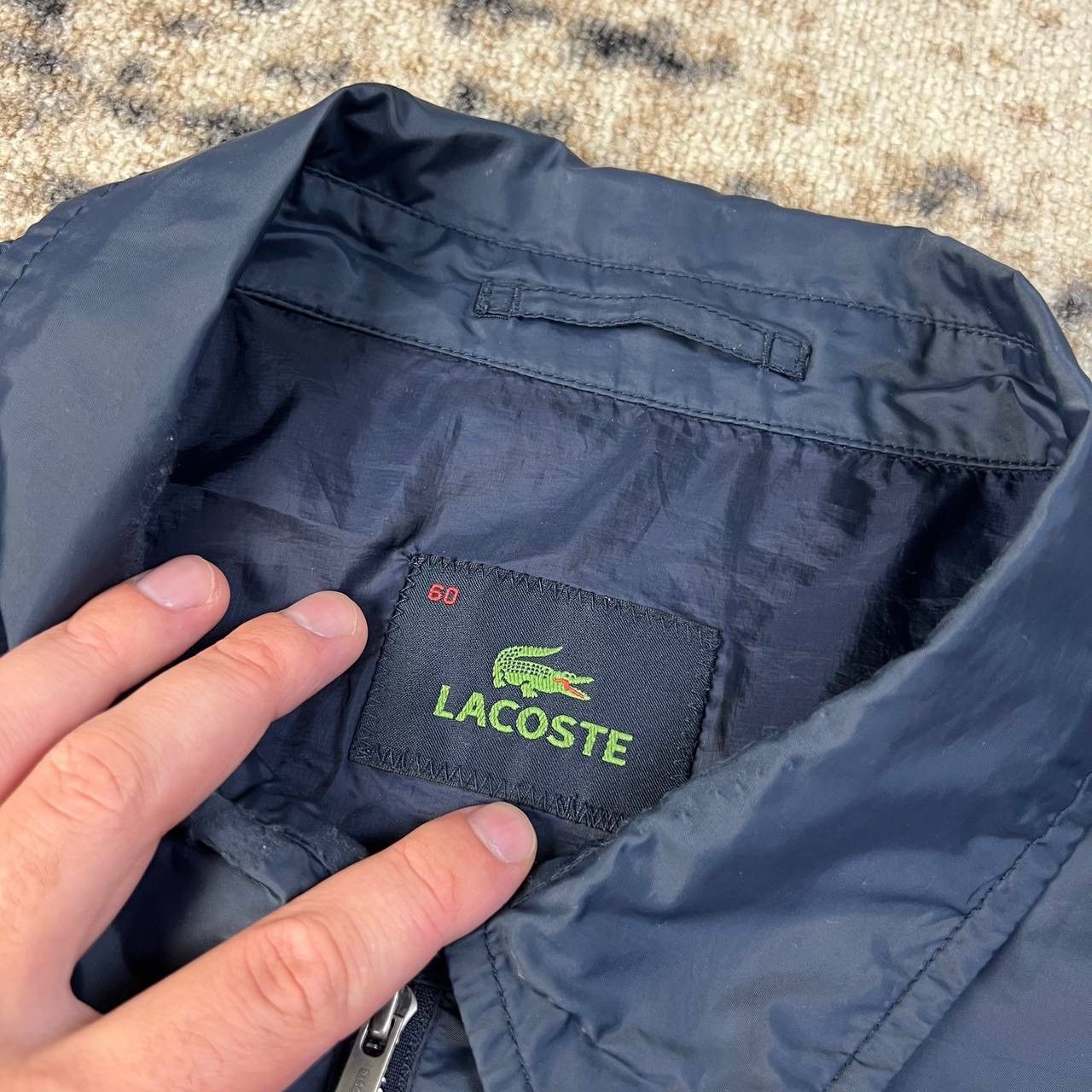 Lacoste Vintage Y2K Lacoste Mini Logo Zip Up Light Jacket Size US XL / EU 56 / 4 - 5 Thumbnail