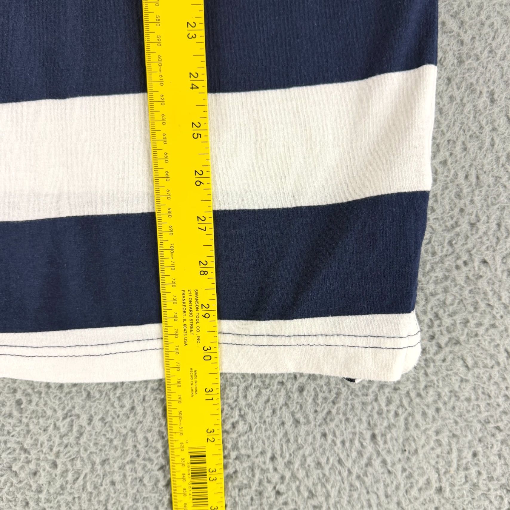 Vintage Aeropostale Polo Shirt Mens XL Blue White Striped Rugby Style Cotton Shirt Size US XL / EU 56 / 4 - 6 Thumbnail