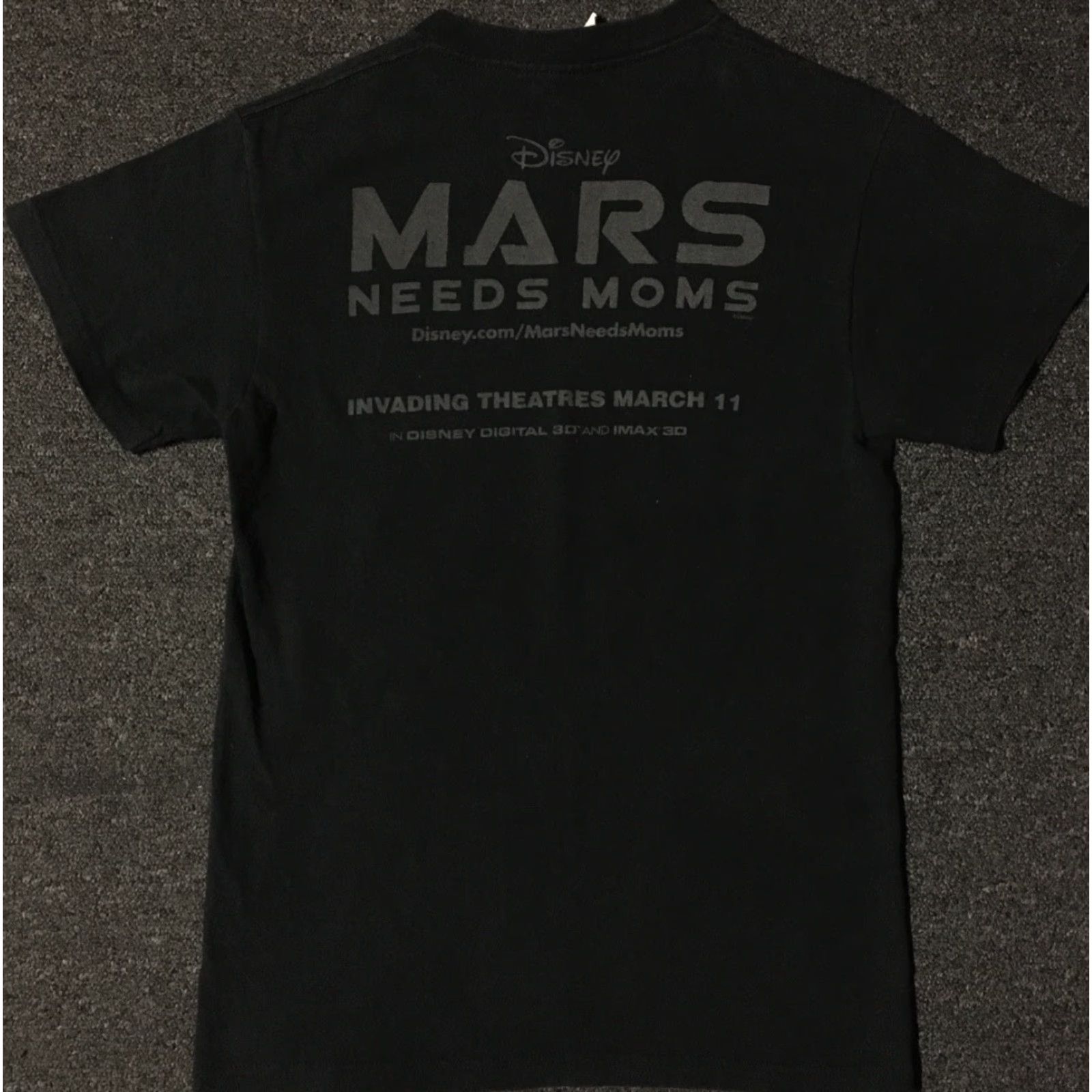 Vintage VINTAGE Disney Mars Needs Moms Movie Promo Shirt S 3D Animation Alien Space TV 90s Mens T-Shirt Black Size S Mickey Mouse Striped Cartoon Sports Size US S / EU 44-46 / 1 - 2 Thumbnail