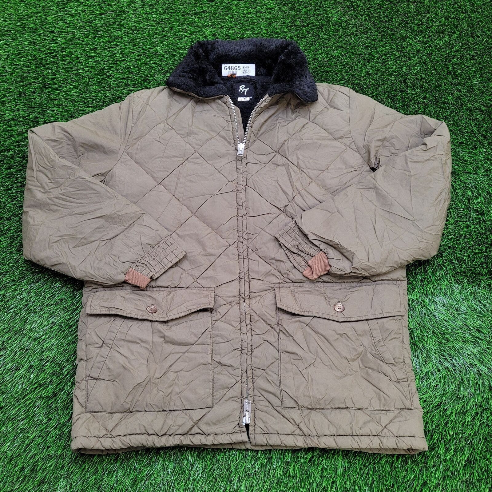 image of Panhandle Slim Vintage 90's Panhandle-Slim Winter Puffer Coat Jacket L 25X31 in Brown (Size Large)