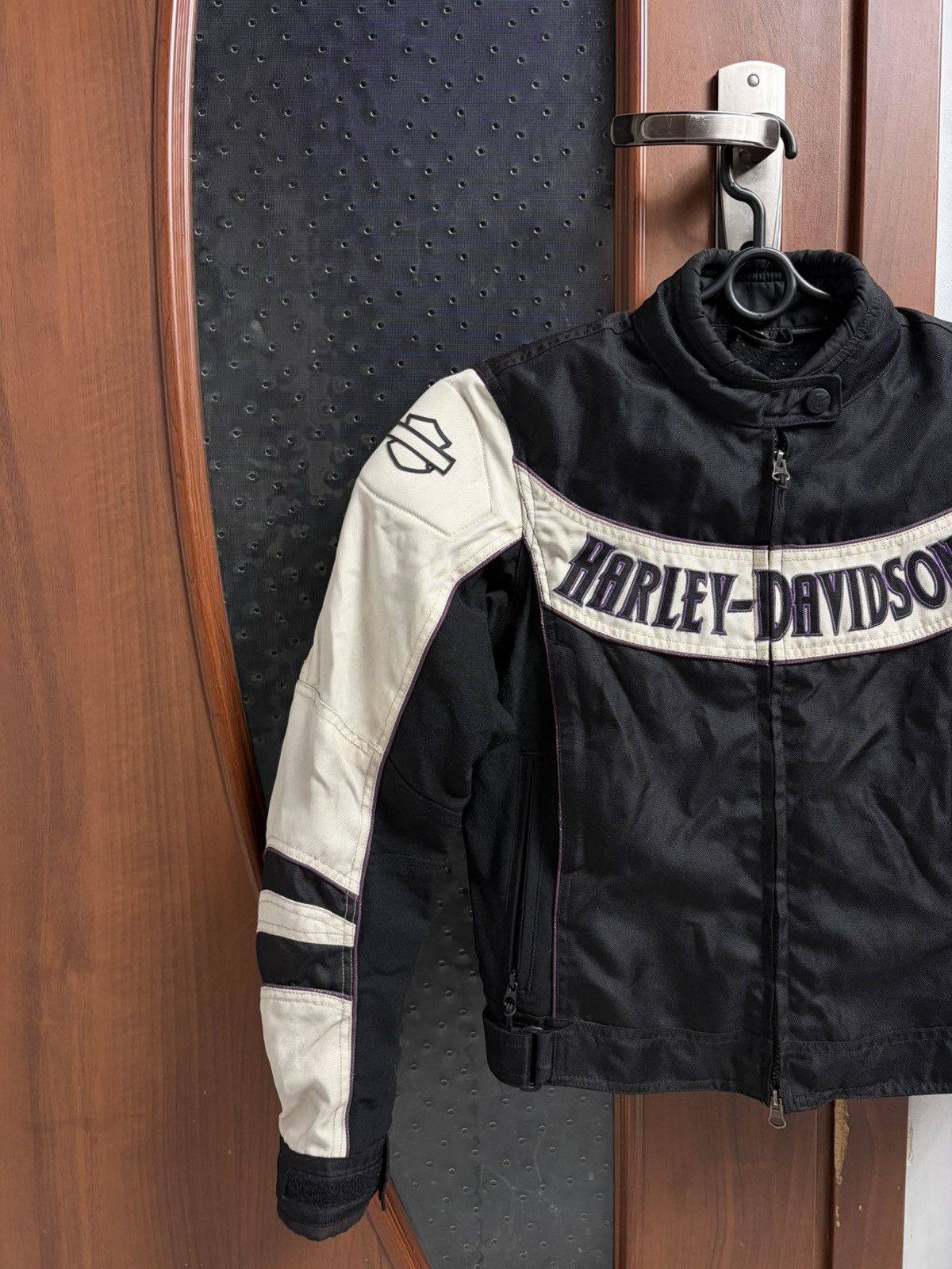 Harley Davidson Vintage Harley-Davidson Moto Tribal Shield Riding Jacket Size M / US 6-8 / IT 42-44 - 3 Thumbnail