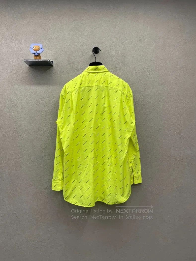 Balenciaga Balenciaga Fluorescent Yellow Long Sleeve Shirt. Size US M / EU 48-50 / 2 - 4 Thumbnail