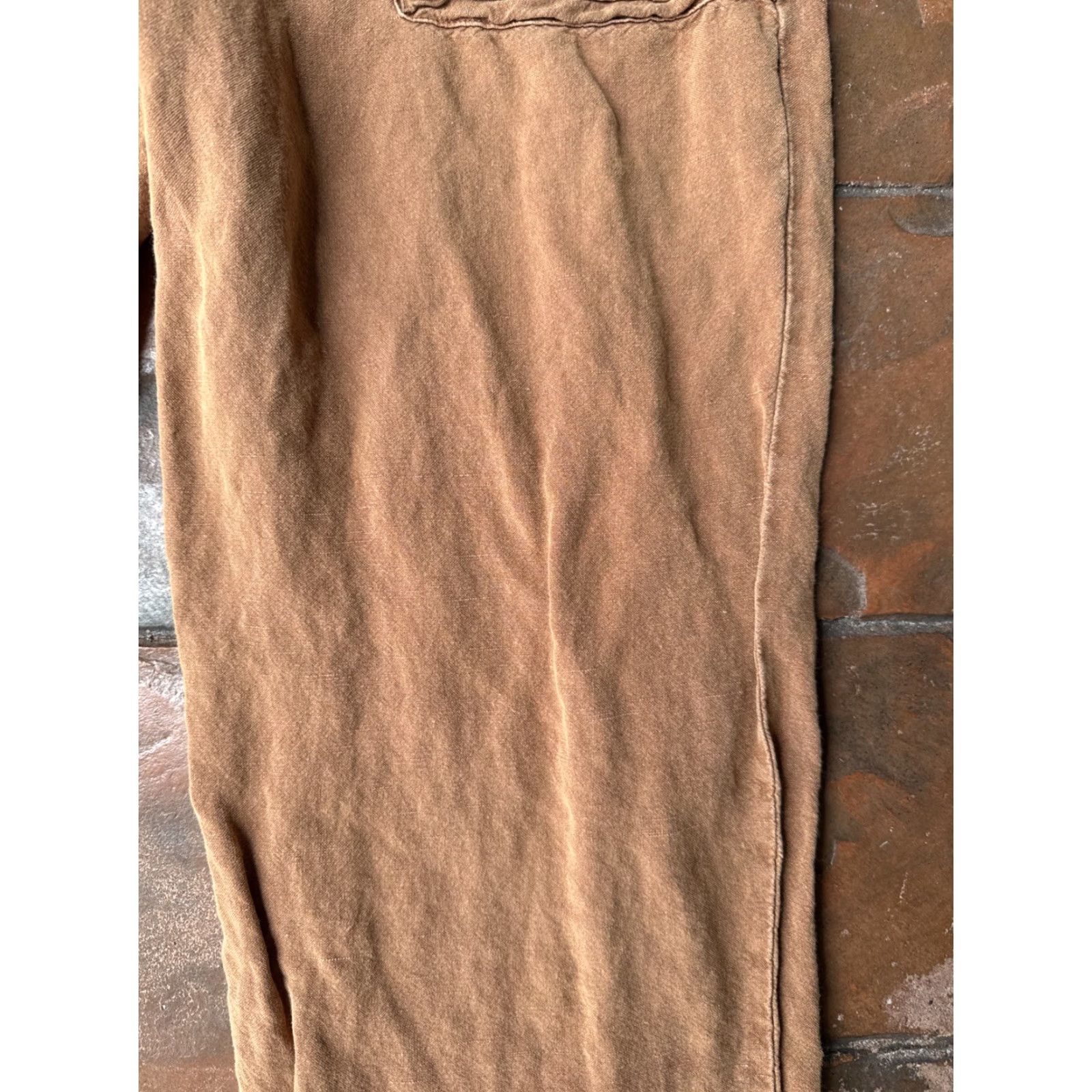 Vintage YFB Sleeveless Button Up Straight Leg Jumpsuit Women's Large Orange Size 28" / US 6 / IT 42 - 5 Thumbnail